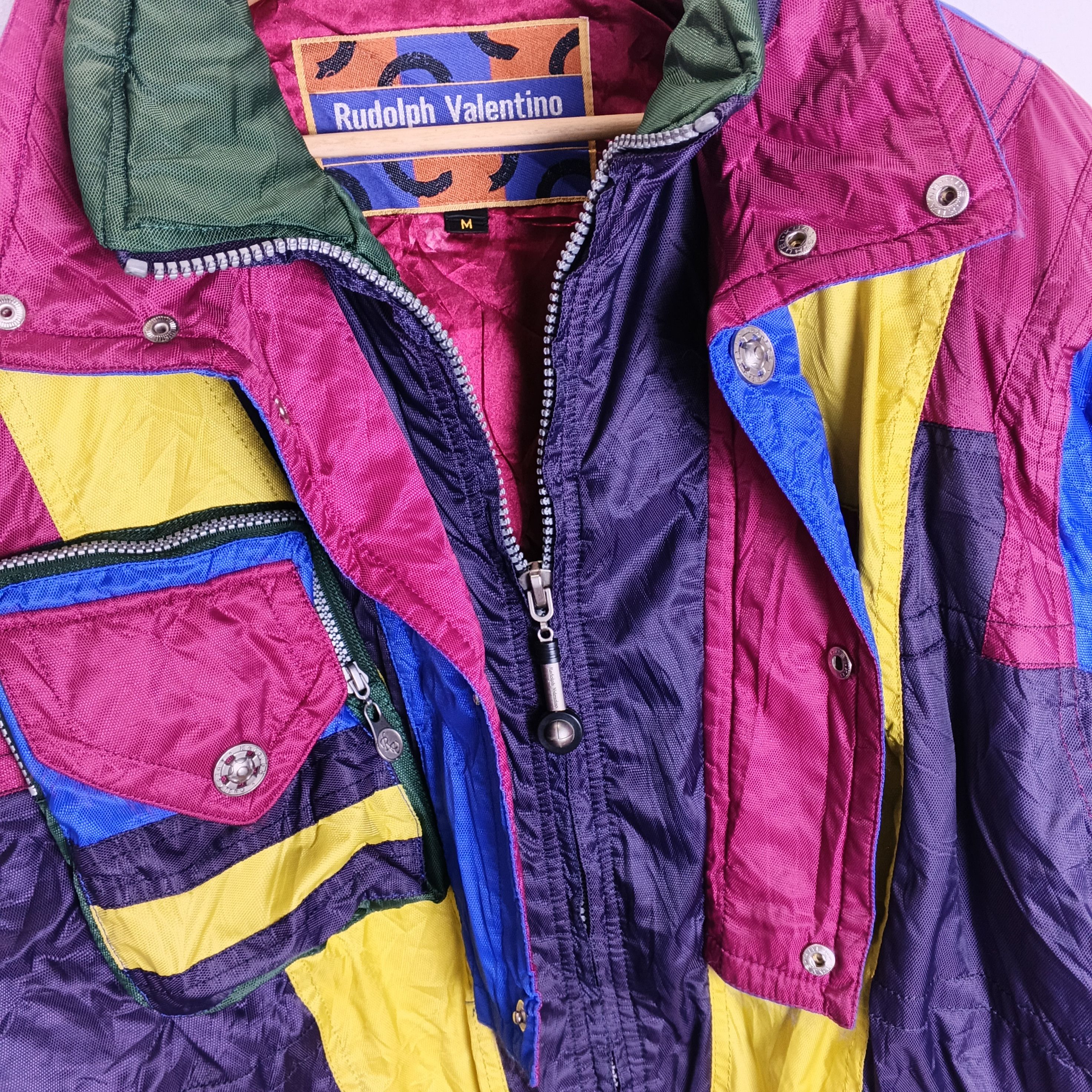Valentino Rare 90's Rudolph Valentino Colorblock Ski Jacket Size US M / EU 48-50 / 2 - 11 Thumbnail