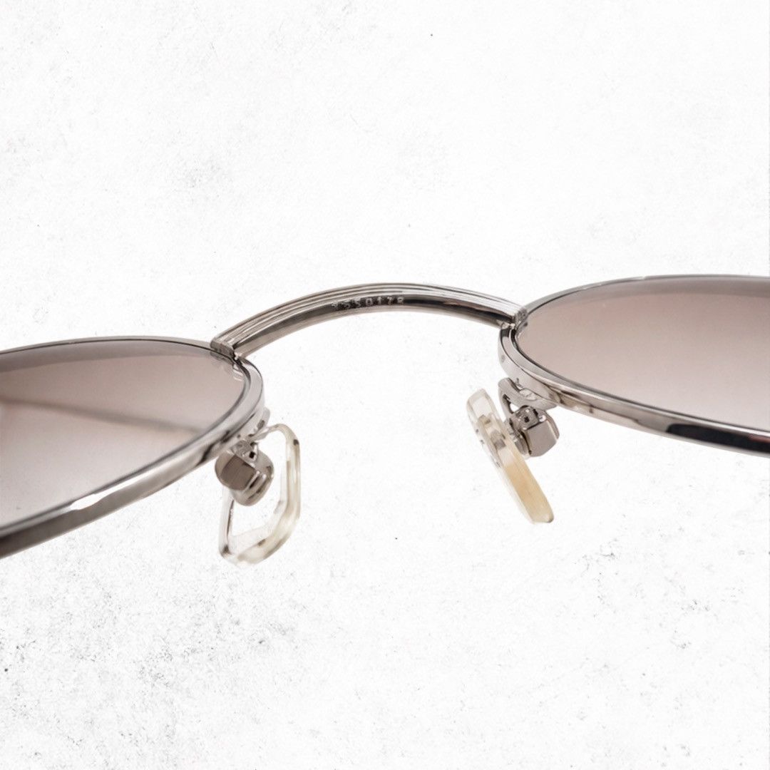 Cartier Cartier Paris 135b Sunglasses Silver Oval Frame Tinted Lenses Size ONE SIZE - 14 Thumbnail