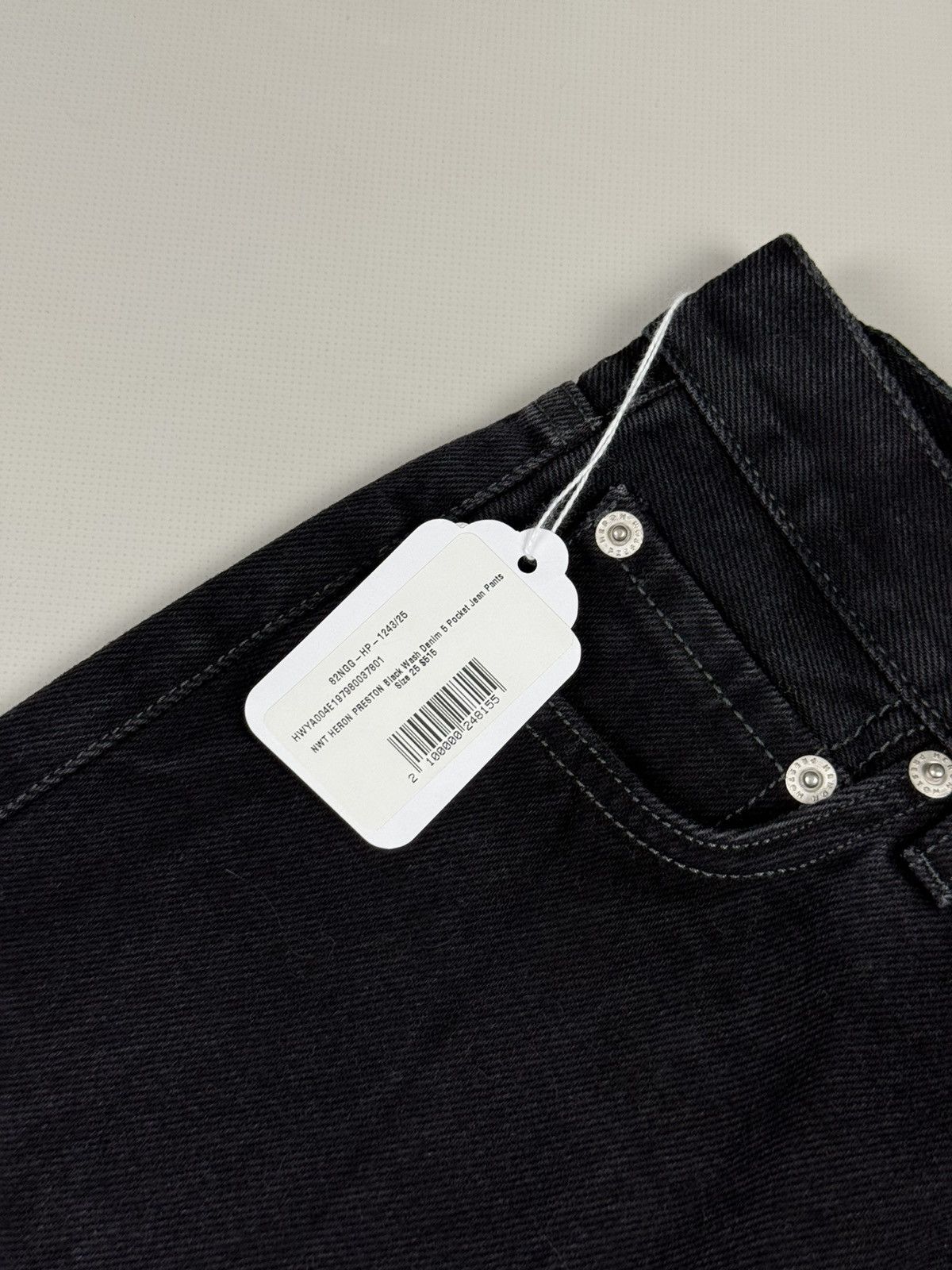 Heron Preston BNWT! Heron Preston Black Wash Denim 5 Pocket Jeans Pants Size 25" / US 0 / IT 36 - 11 Thumbnail