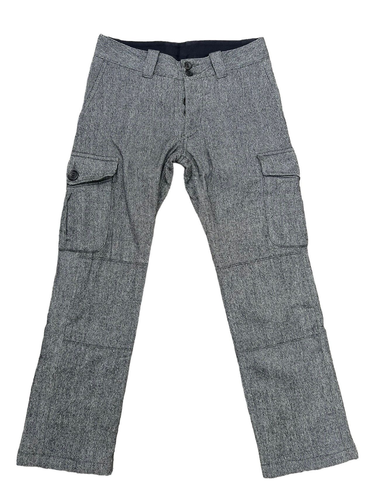 AKM AKM Made in Japan Lined Wool Cargo Cropped Trouser Grey Pant Size US 30 / EU 46 - 1 Thumbnail