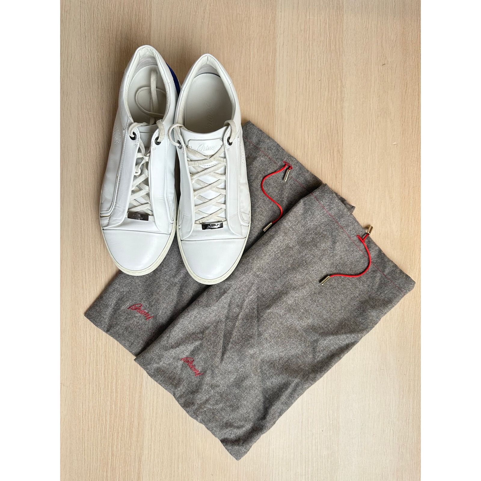 Brioni Rare Brioni Blue and White Sneaker - Size 10.5M - Mint Size US 10.5 / EU 43-44 - 3 Thumbnail