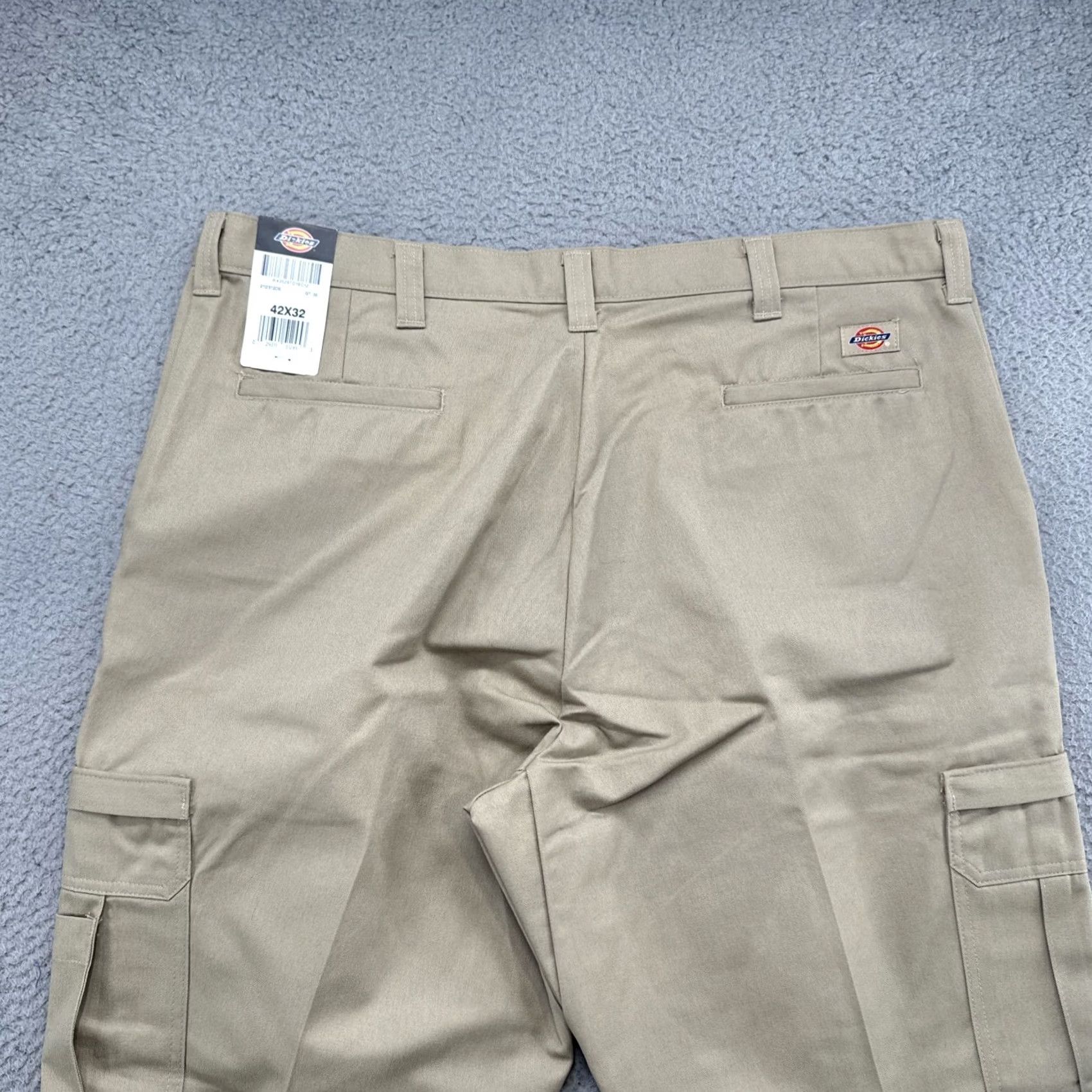Dickies Dickies Mens Cargo Pants Khaki Relaxed Fit Straight Leg 42x32 New w/Tags Beige Cargo Pockets Mens Size US 42 / EU 58 - 3 Thumbnail