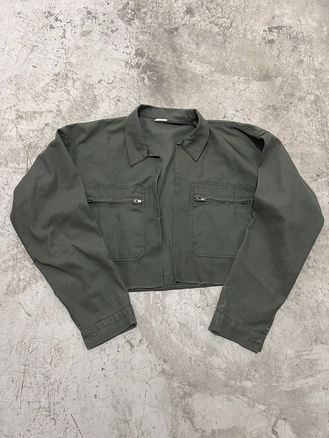 Vintage Vintage Military Cropped Jacket Size US M / EU 48-50 / 2 - 6 Thumbnail