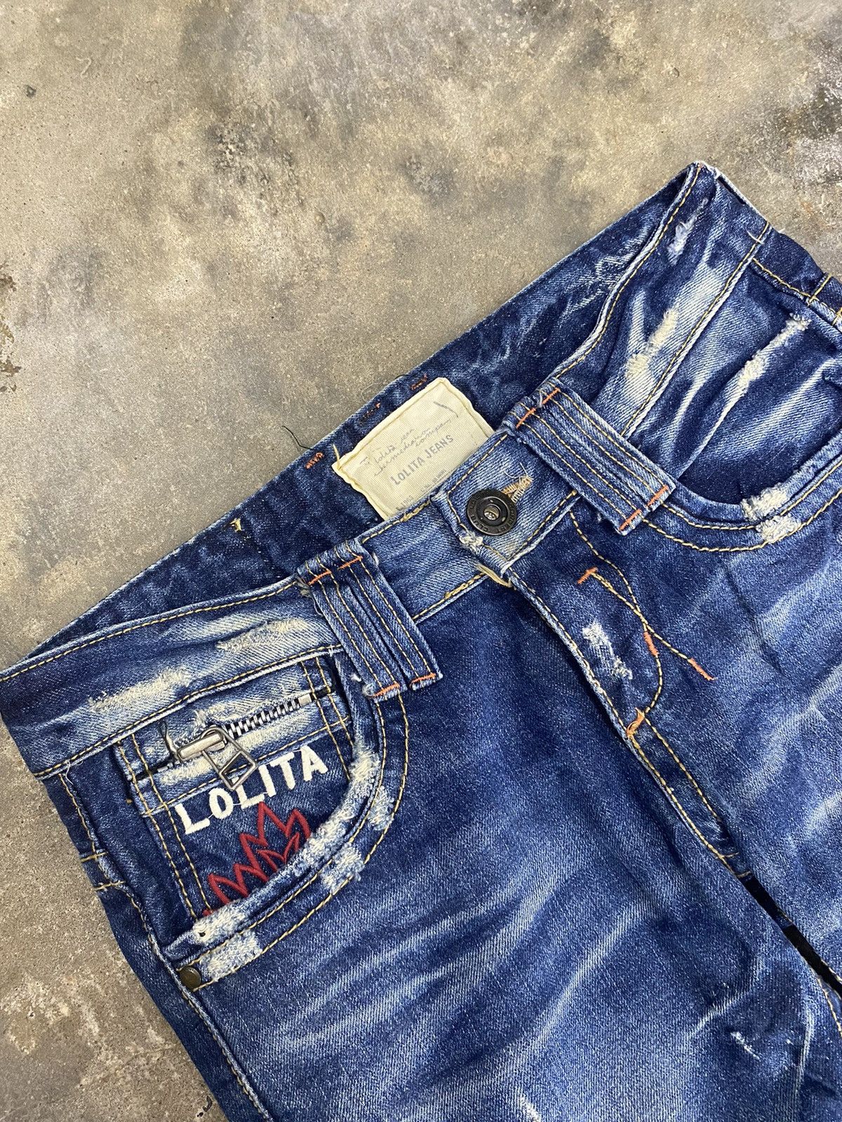 Japanese Brand × Vintage Lolita blue jeans wash japanese brand Size US 30 / EU 46 - 3 Thumbnail