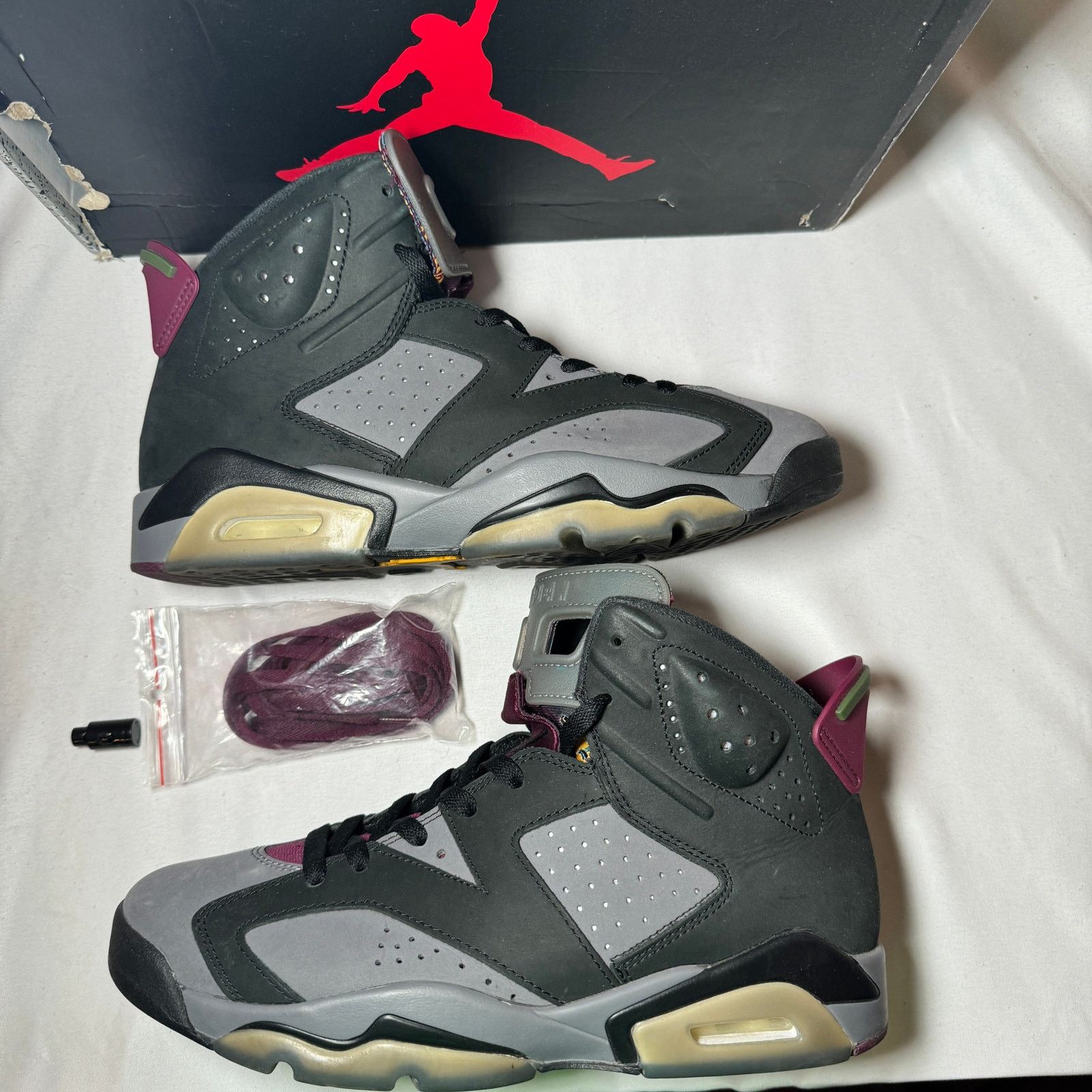 Jordan Brand × Nike Size 9 - Nike Air Jordan 6 Retro Bordeaux Men's Shoes Size US 9 / EU 42 - 2 Thumbnail
