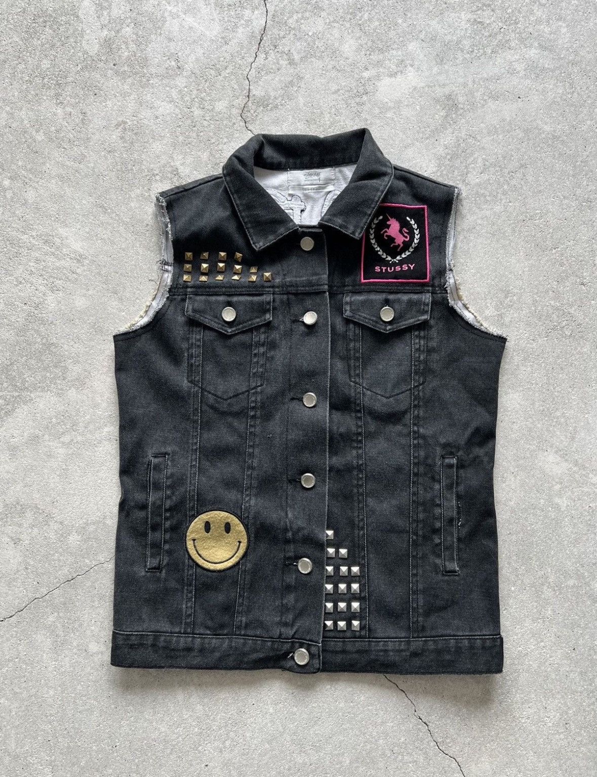 Stussy Vintage Stussy Patch Vest Size S / US 4 / IT 40 - 2 Thumbnail