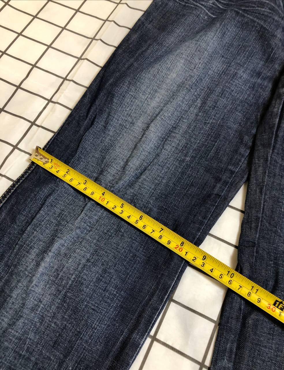 Moschino Vintage Moschino Peace Button Fly Dark Washed Denim Jeans Size 27" / US 4 / IT 40 - 4 Thumbnail