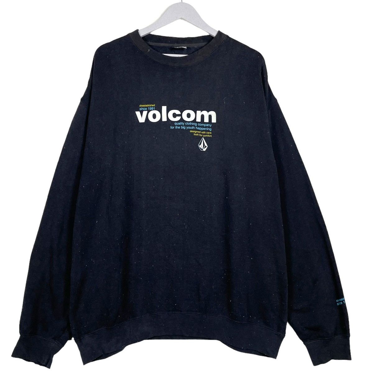 Vintage × Volcom 💥90s VOLVOM SKATEWEAR CREWNECK PULLOVER SWEATSHIRT Size US XL / EU 56 / 4 - 1 Thumbnail