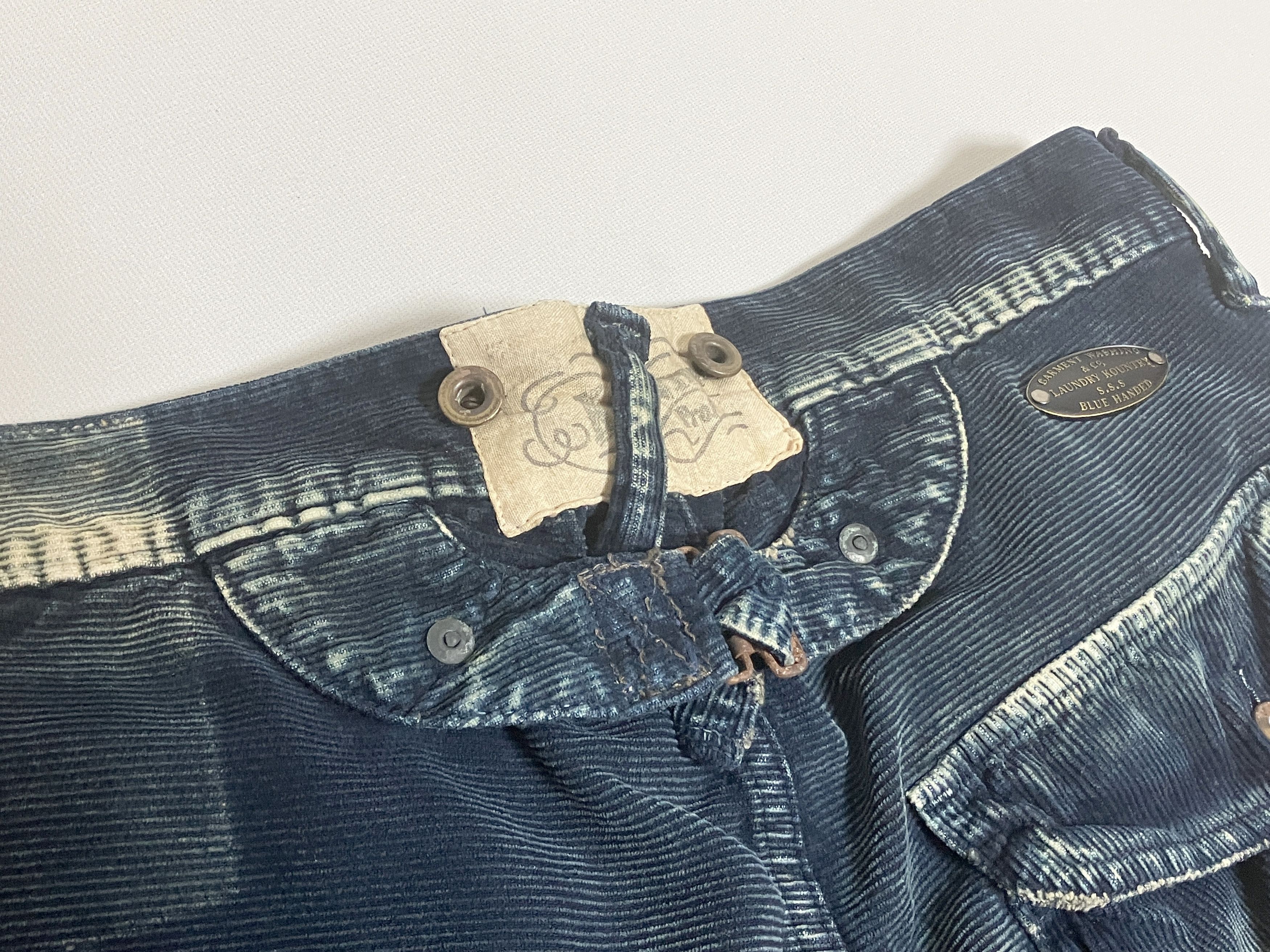 Kapital KAPITAL kountry indigo corduroy BORO pants distressed 31 new Size US 31 - 4 Thumbnail