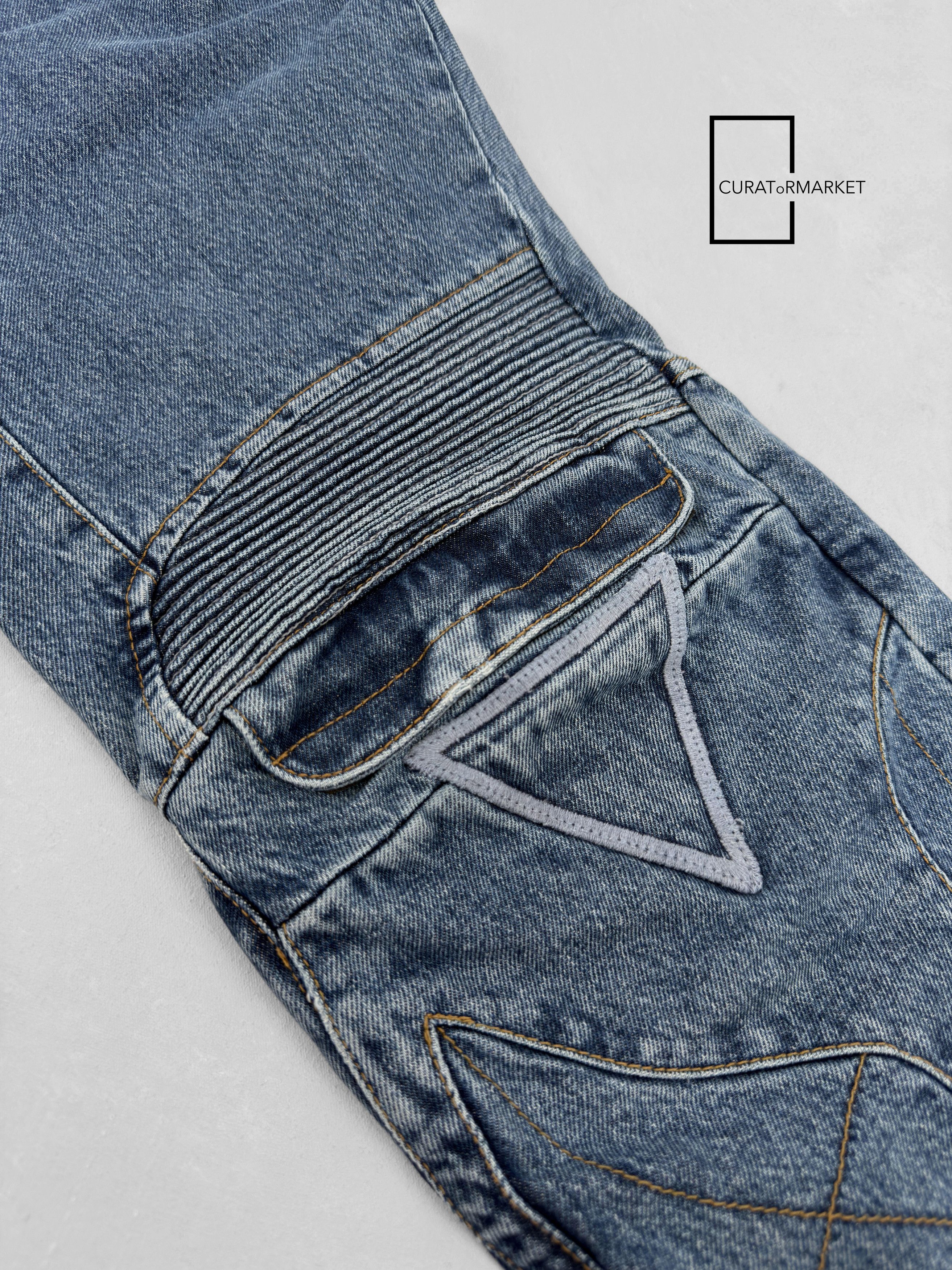 Vetements Multi Zip Embroidered Pocket Patch Biker Runway Jeans FW20 Size US 30 / EU 46 - 7 Thumbnail