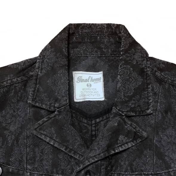 90s FINAL HOME Floral Paisley Layered Denim Jacket