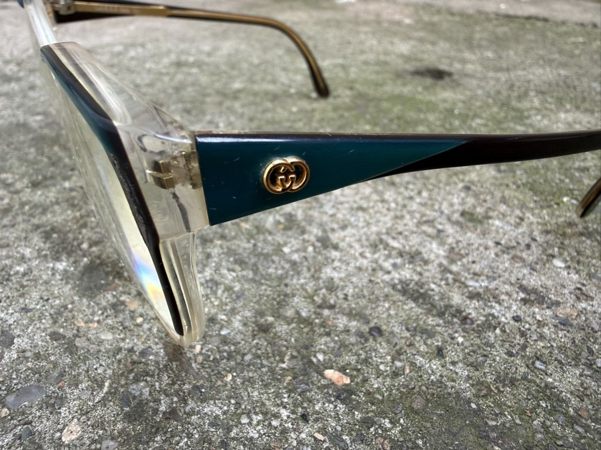 Gucci 1980s GUCCI GG113 vintage cat eye eyeglasses Size ONE SIZE - 3 Thumbnail