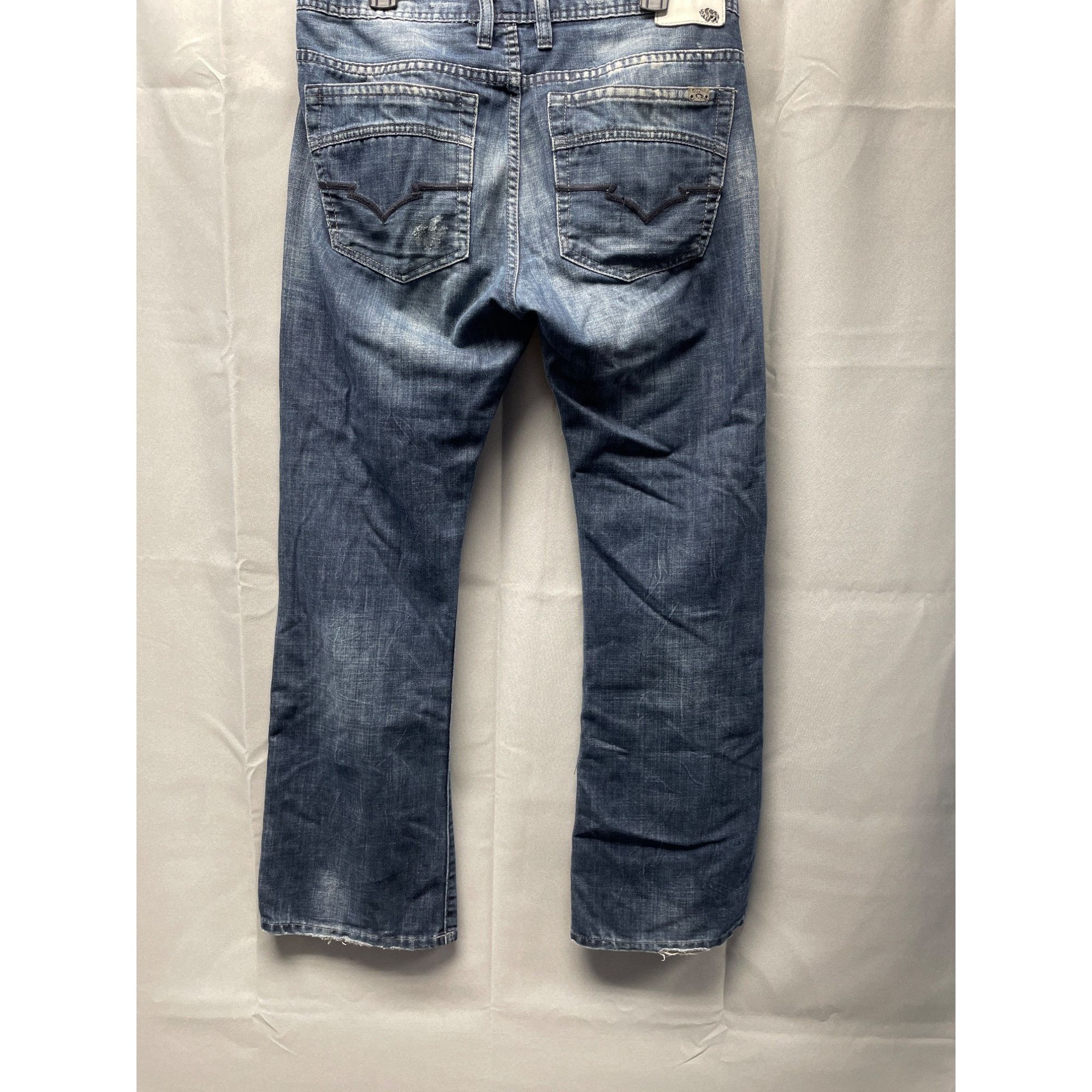 Buffalo David Bitton Buffalo David BItton Men's Blue Jeans Wide Leg Size 34x32 SK Size US 34 / EU 50 - 2 Thumbnail
