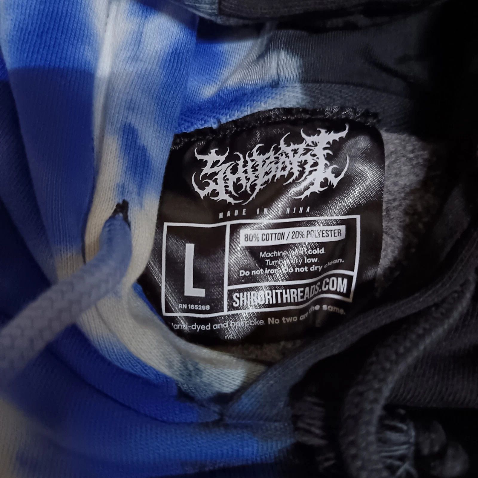 Shibori Threads Cradle of Filth Metal Band Hoodie