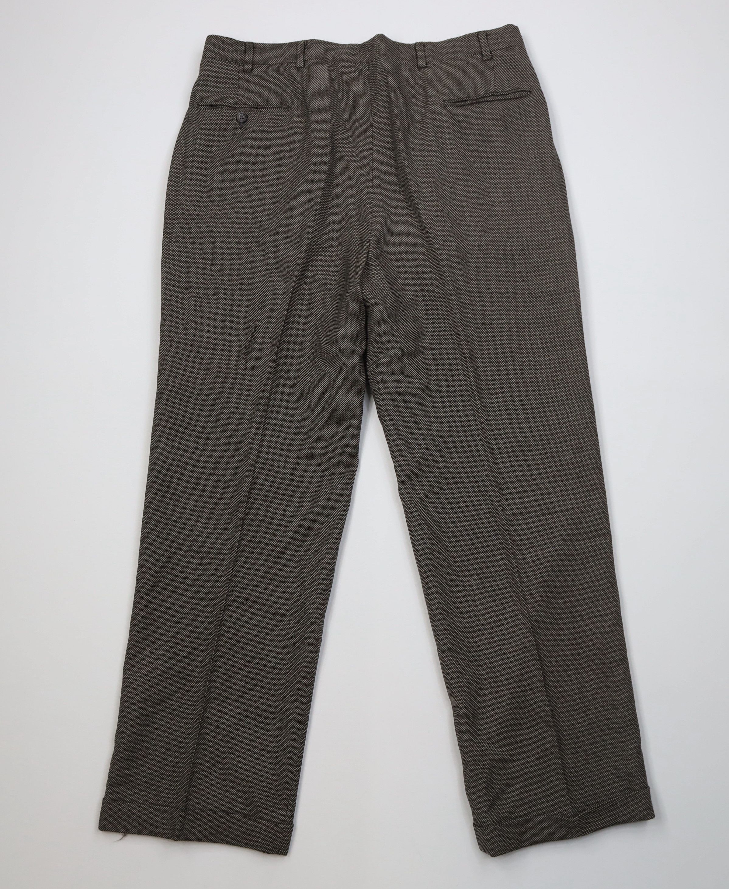 Vintage Vintage 70s Streetwear Knit Wide Leg Chino Pants Brown USA Size US 36 / EU 52 - 6 Thumbnail