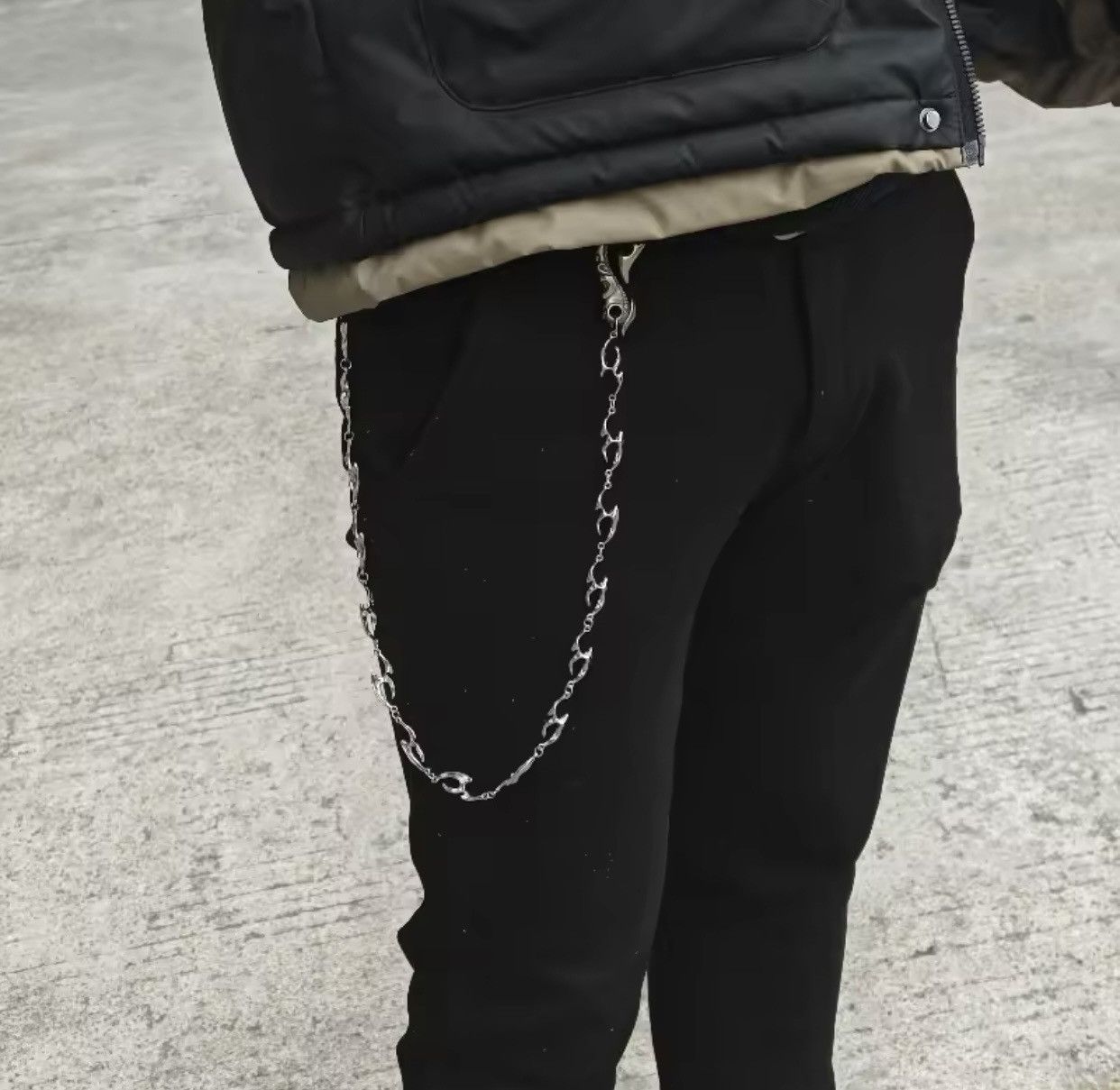 Vintage Flame Copper Pants Chain Minimalism Fashionable Size ONE SIZE - 1 Thumbnail