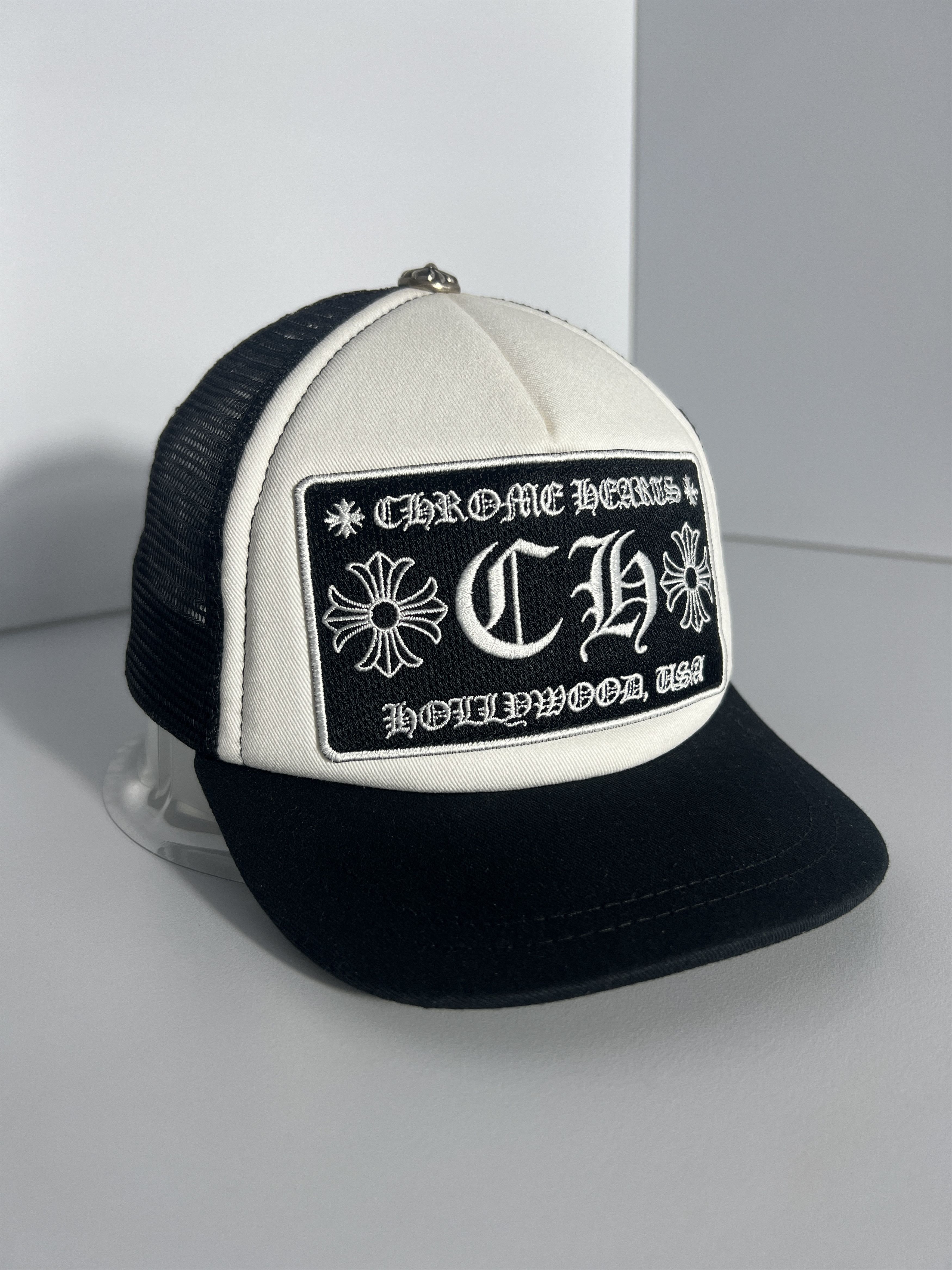 Chrome Hearts Chrome Hearts CH Hollywood USA Trucker Hat Black Size ONE SIZE - 3 Thumbnail
