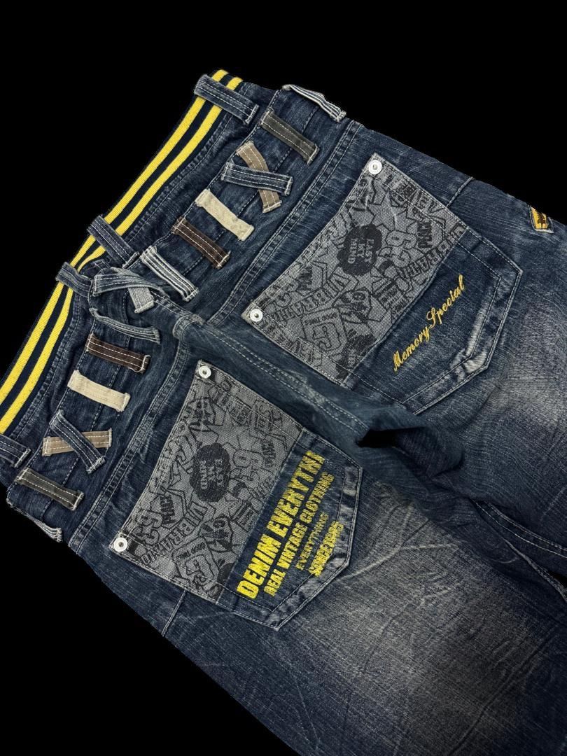 Vintage RARE Vintage Japanese Double Waist Mudwash Short Pants Sick Size US 32 / EU 48 - 12 Thumbnail