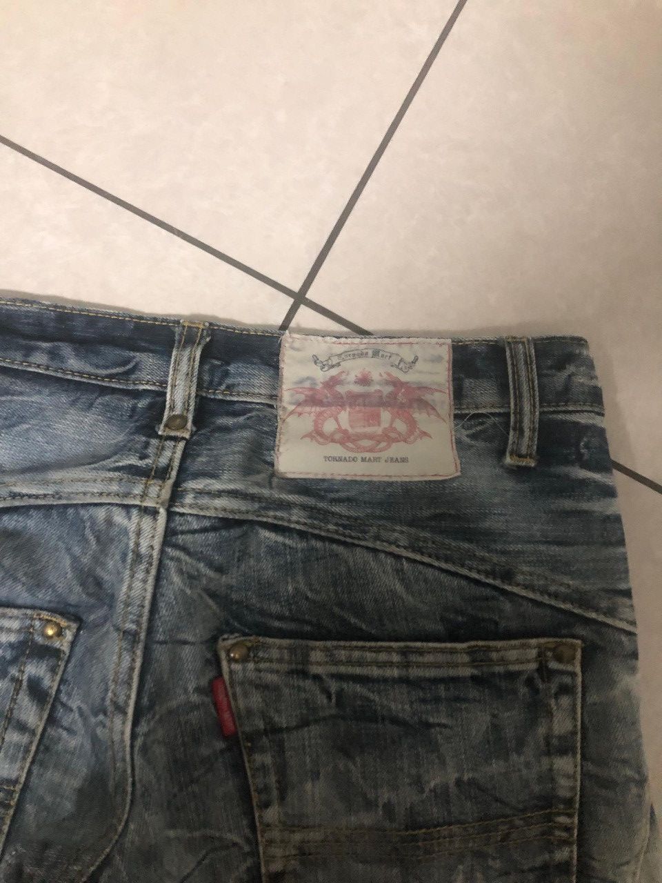 Tornado Mart Tornado Mart Washed Flared Jeans Size US 31 - 9 Thumbnail