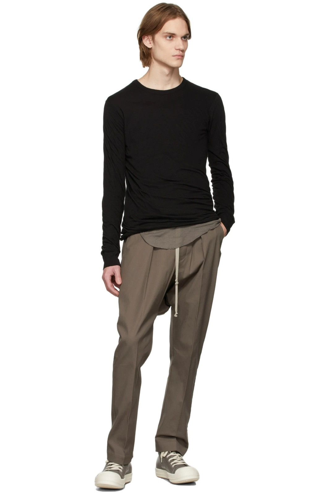 Rick Owens Double longsleeve t shirt Size US M / EU 48-50 / 2 - 3 Thumbnail