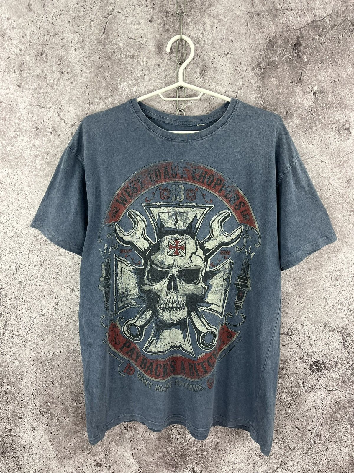 Other West Coast Choppers Bike T-Shirt Big Scull Logo Size XL Size US XL / EU 56 / 4 - 1 Thumbnail