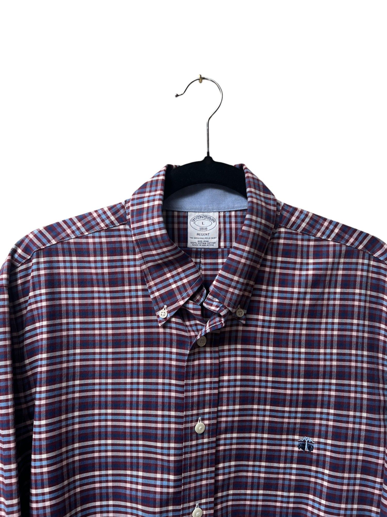 Brooks Brothers Brooks Brothers Shirt Men's L Regent Button Down Plaid Size US L / EU 52-54 / 3 - 5 Thumbnail