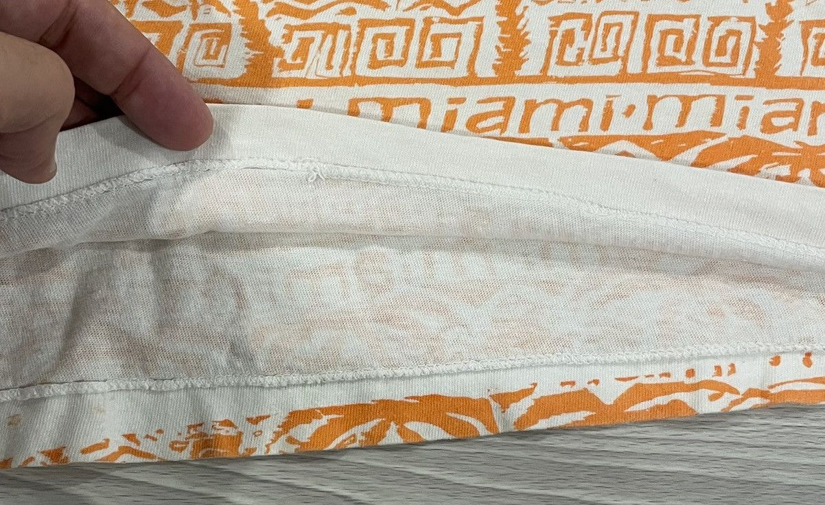 Vintage Vintage Miami Hurricanes AOP Single Stitch Shirt Mens 2XL Size US XXL / EU 58 / 5 - 3 Thumbnail
