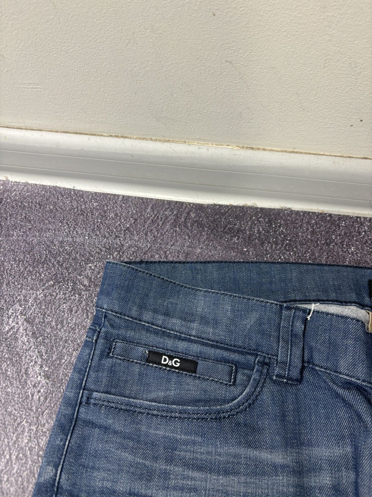 Dolce & Gabbana Vintage Dolce & Gabbana Women’s Girly Low Rise Denim Jeans Size 31" - 5 Thumbnail