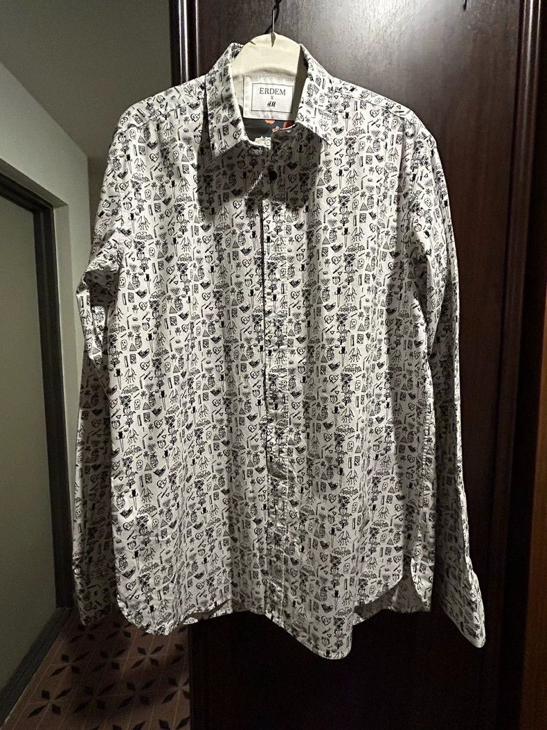 saint laurent paris size 41 Graffiti Shirt 2503-Nextarrow