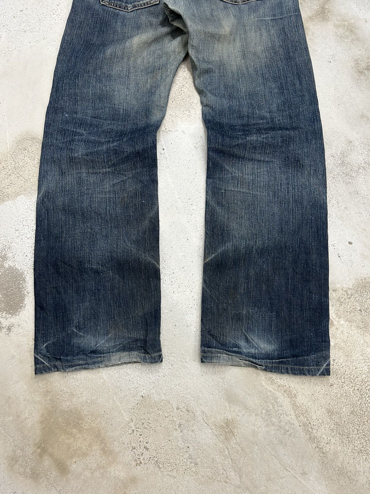 Edwin Edwin 503 Rebel Vintage Japan Washed Denim Whisker Straight Size US 34 / EU 50 - 9 Thumbnail