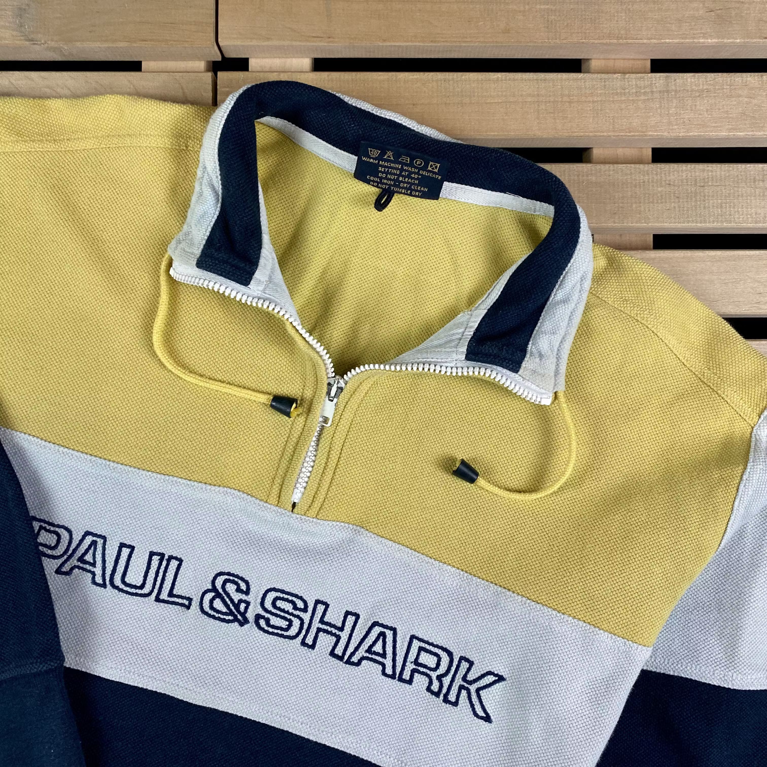 Paul & Shark Mens Zip Jumper Paul&Shark Big Logo Vintage Size S Size US S / EU 44-46 / 1 - 2 Thumbnail