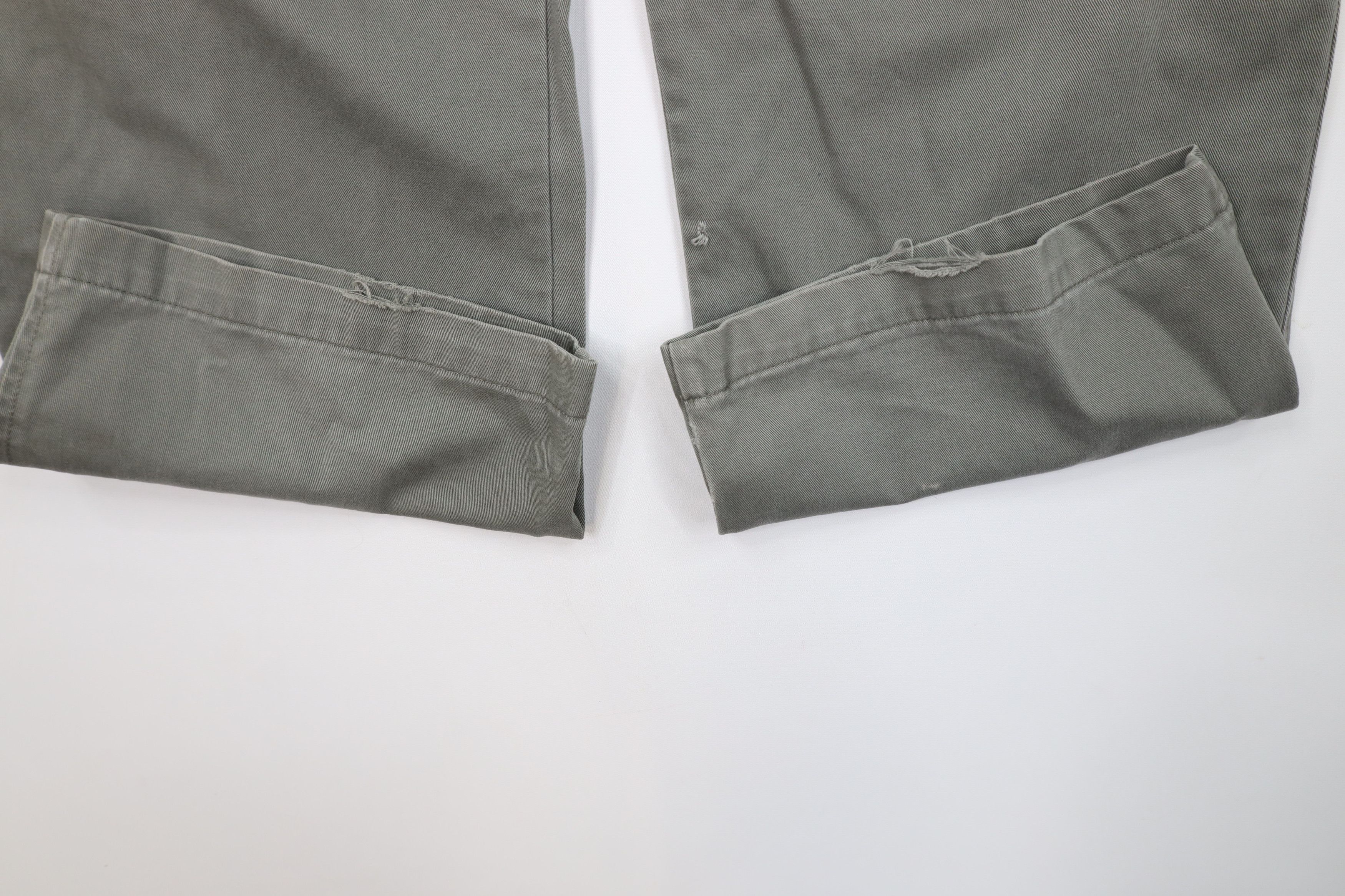 Eddie Bauer Vintage 90s Eddie Bauer Pleated Wide Leg Chino Pants Green Size US 40 / EU 56 - 7 Thumbnail