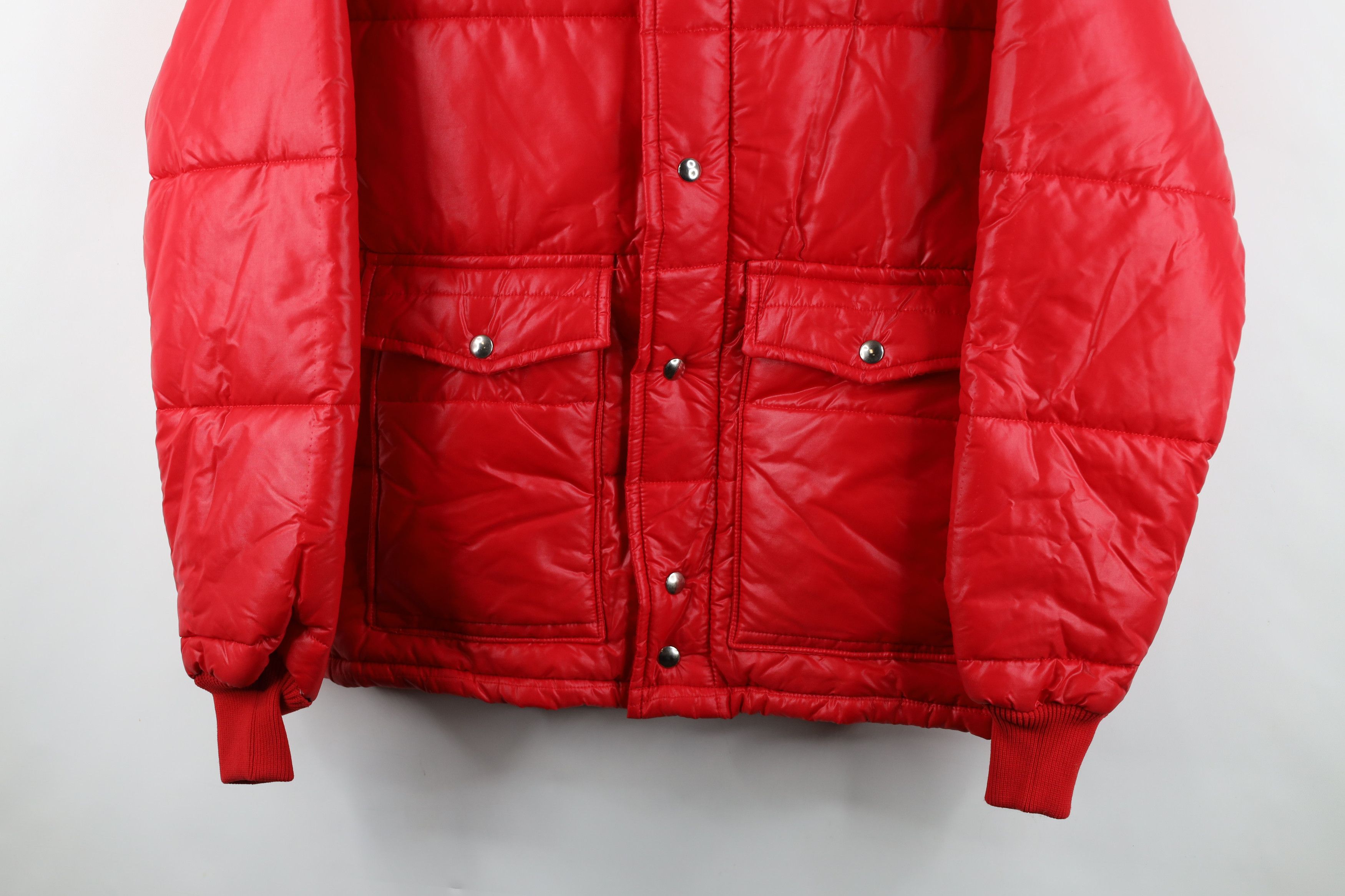 Vintage Vintage 70s Streetwear Full Zip Winter Puffer Jacket Red USA Size US S / EU 44-46 / 1 - 3 Thumbnail