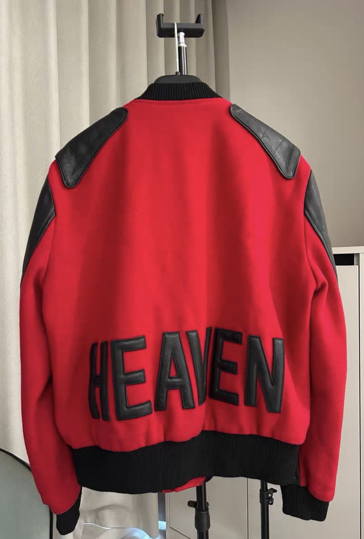 Saint Laurent Paris Saint Laurent Paris SLP 2017FW Red & Black Leather Heaven Size US L / EU 52-54 / 3 - 1 Thumbnail