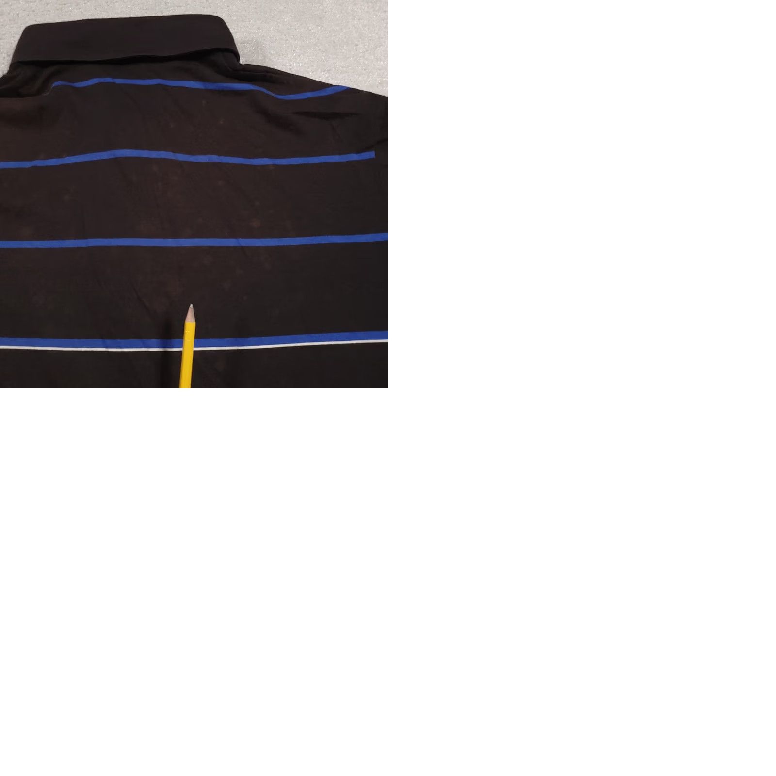 Izod VINTAGE Izod Club Polo Shirt Mens XL Black Blue Striped Pocket Golf Casual 90s Vintage Size US XL / EU 56 / 4 - 10 Thumbnail