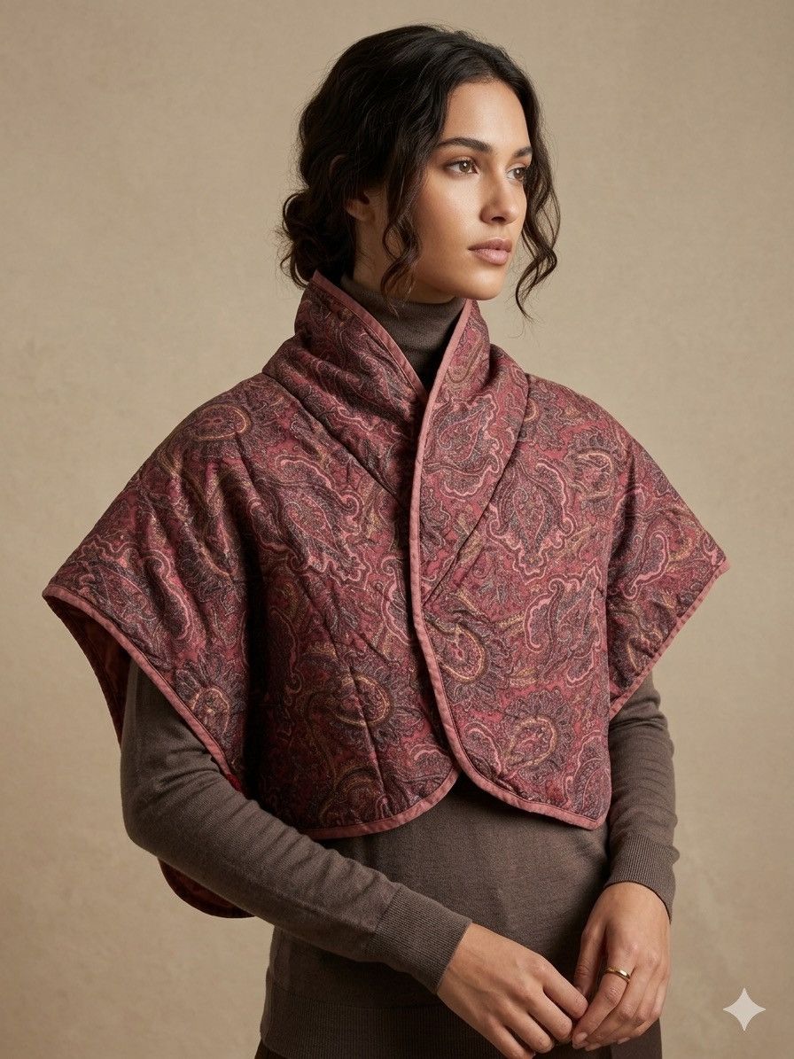 Celine Celine Down Puffer Poncho Paisley Size US M / EU 48-50 / 2 - 1 Thumbnail
