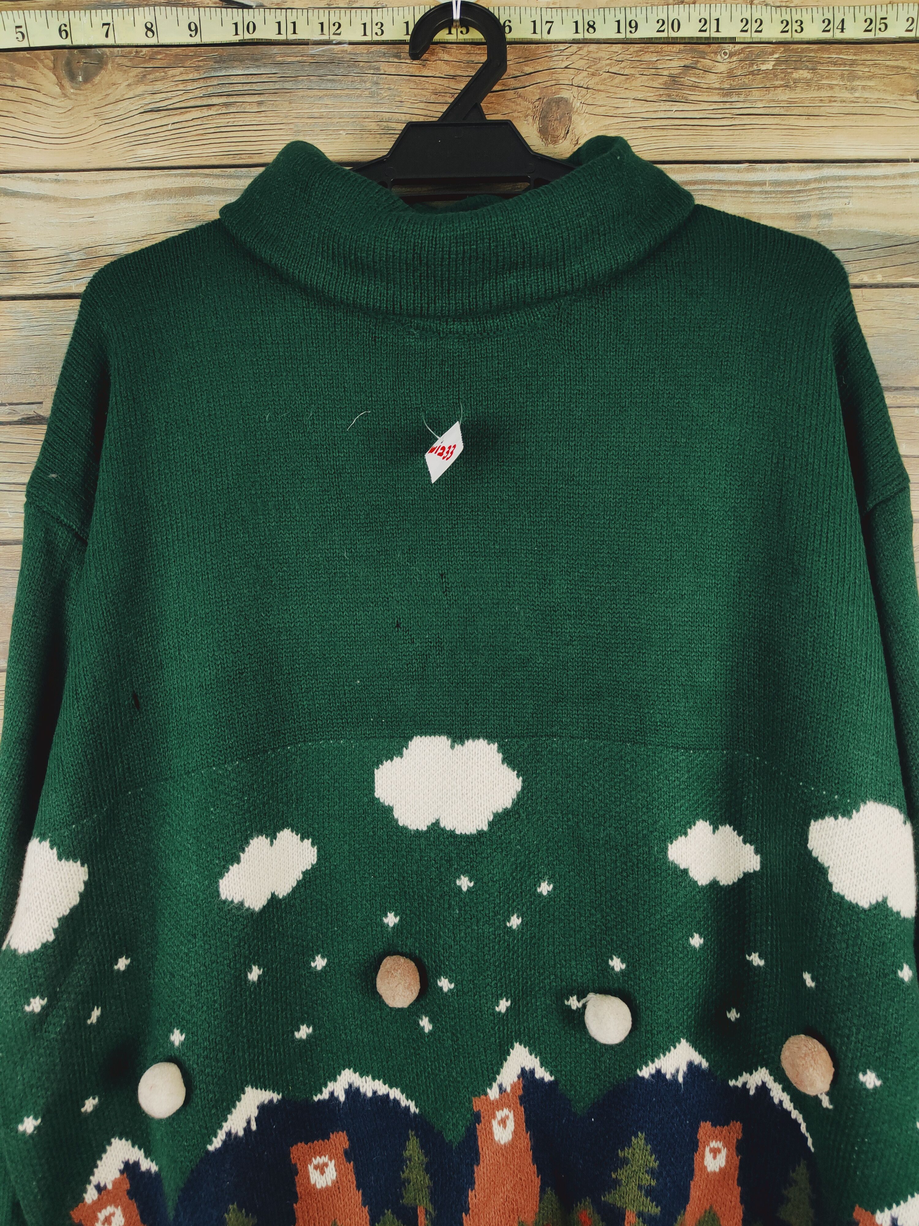 Vintage Rivet & Surge Green Knitwear Sweatshirts #W1233 Size US XL / EU 56 / 4 - 2 Thumbnail