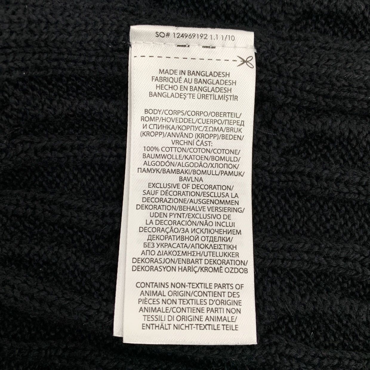 Ralph Lauren Ralph Lauren Black Half-Zip Long Sleeve Knit Sweater K26WX Size US XL / EU 56 / 4 - 6 Thumbnail