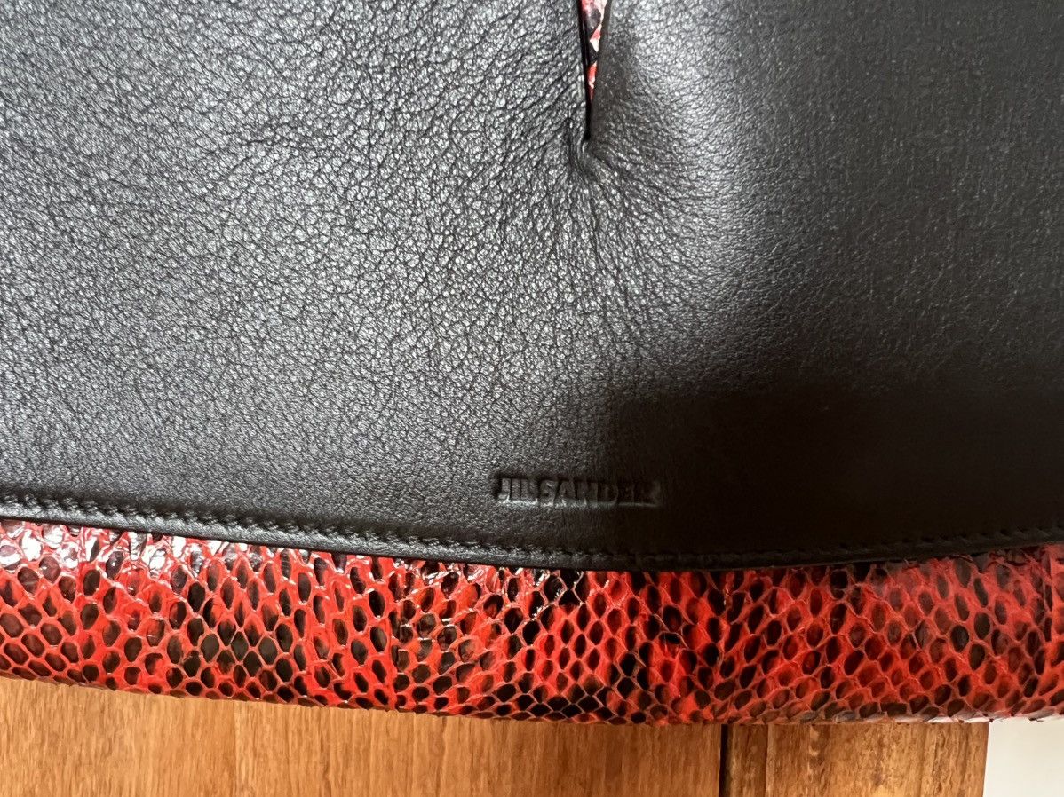 Jil Sander Jil Sander black red snake print bag Size ONE SIZE - 2 Thumbnail