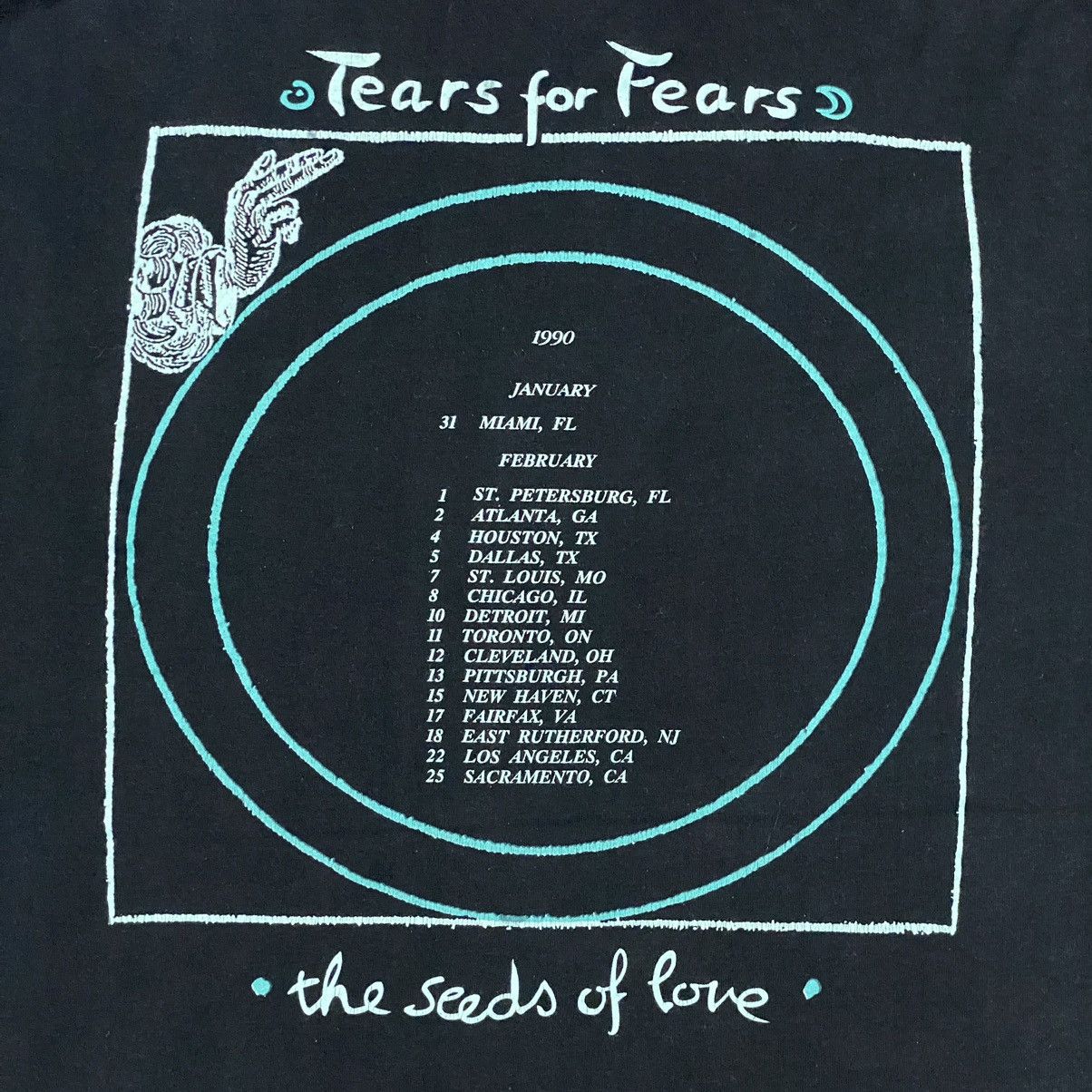 Band Tees VTG 90S TEARS FOR FEARS UK BAND Size US XL / EU 56 / 4 - 6 Thumbnail