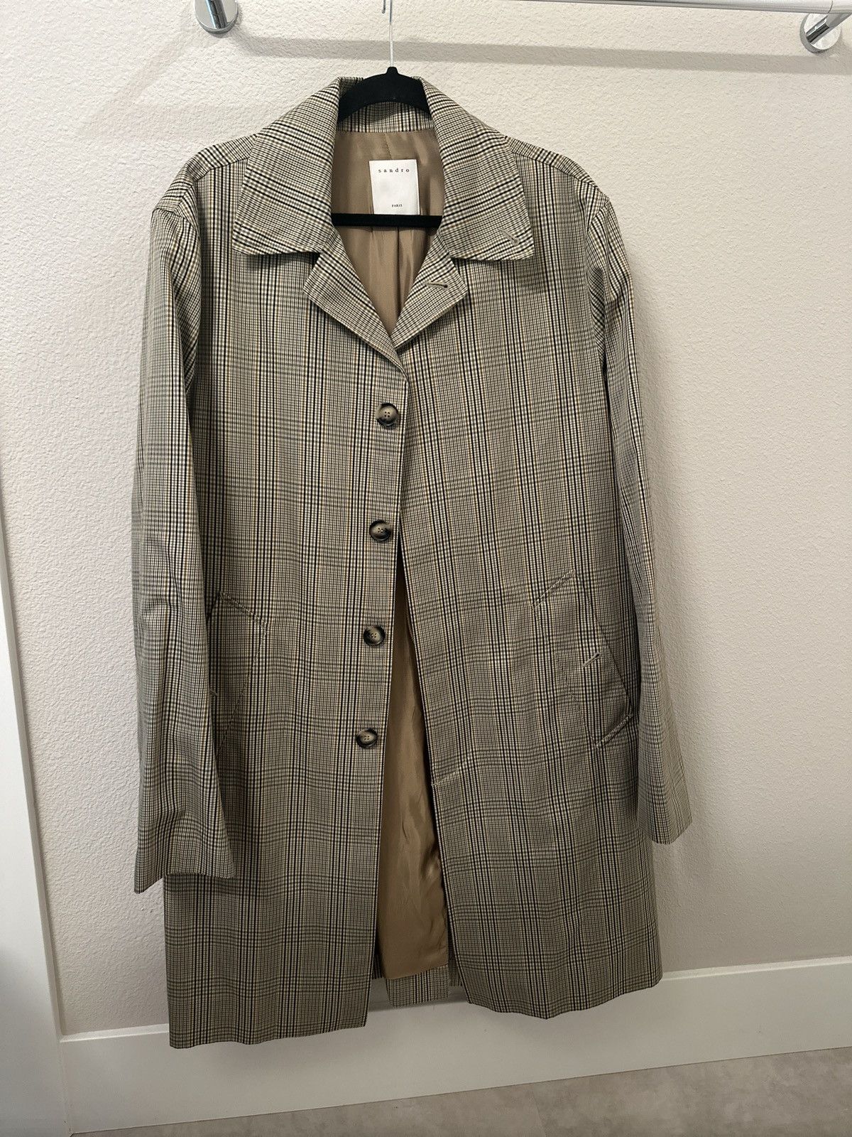 Sandro Men’s Single-Breasted Concealed Coat
