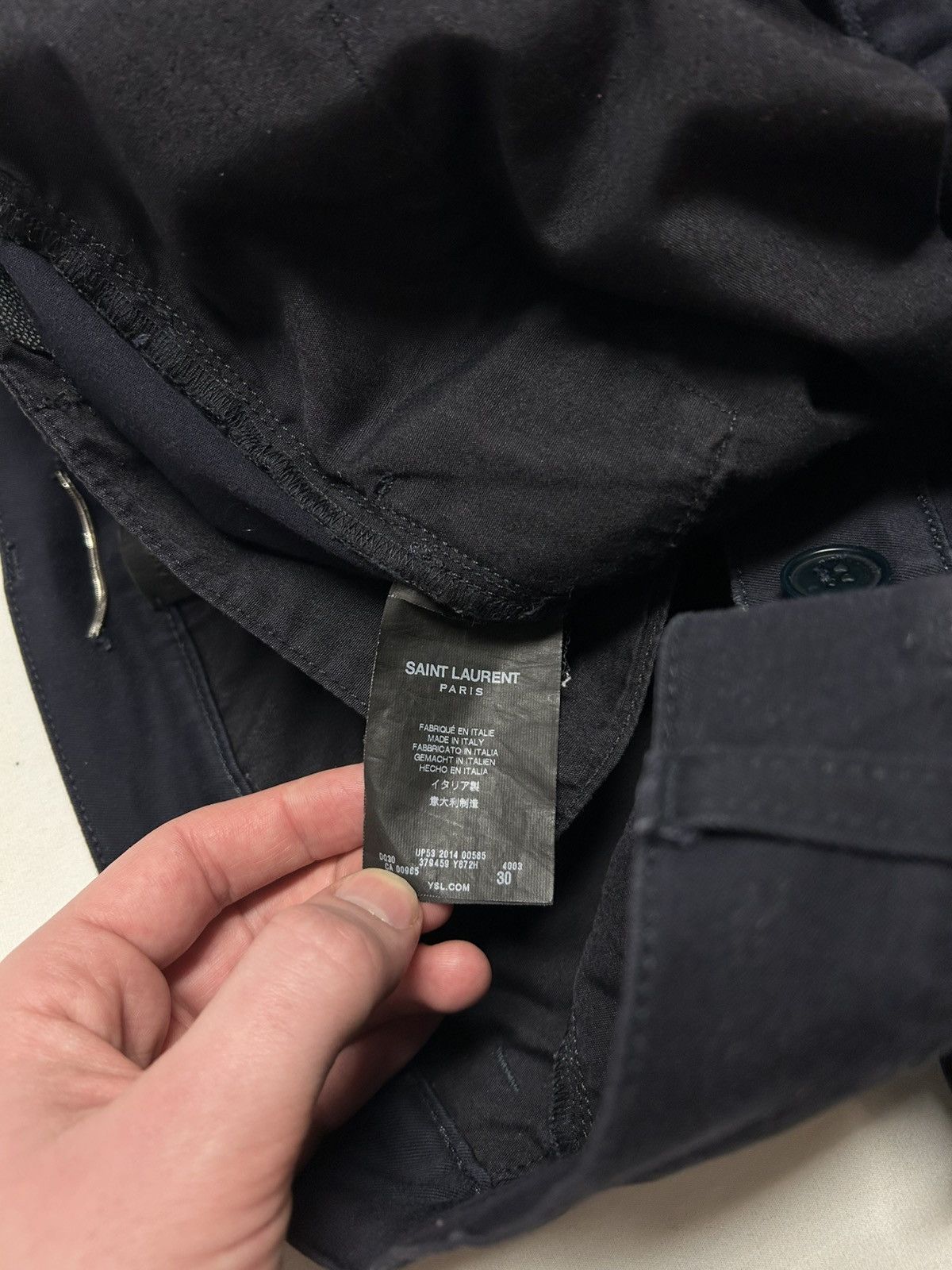 Saint Laurent Paris 2014 Slim Chino Trousers Size US 30 / EU 46 - 3 Thumbnail
