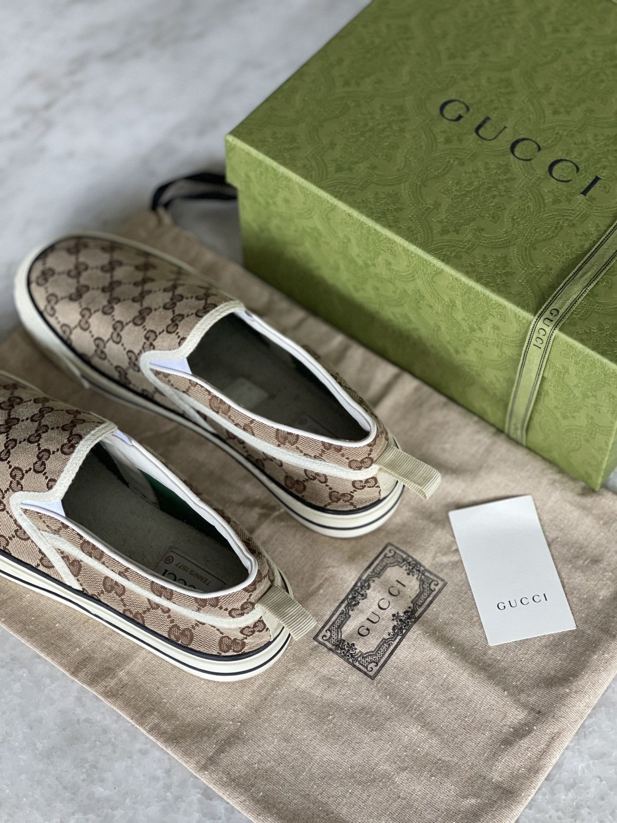 Gucci Gucci Tennis 1977 Slip Ons UK10 Size US 11 / EU 44 - 6 Thumbnail
