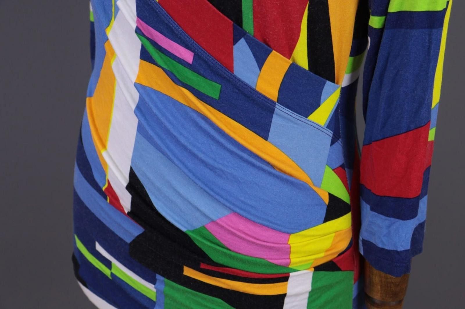 Lauren Ralph Lauren Lauren Ralph Lauren Multicolor Colorful V-Neck Shirt Size M Size M / US 6-8 / IT 42-44 - 10 Thumbnail