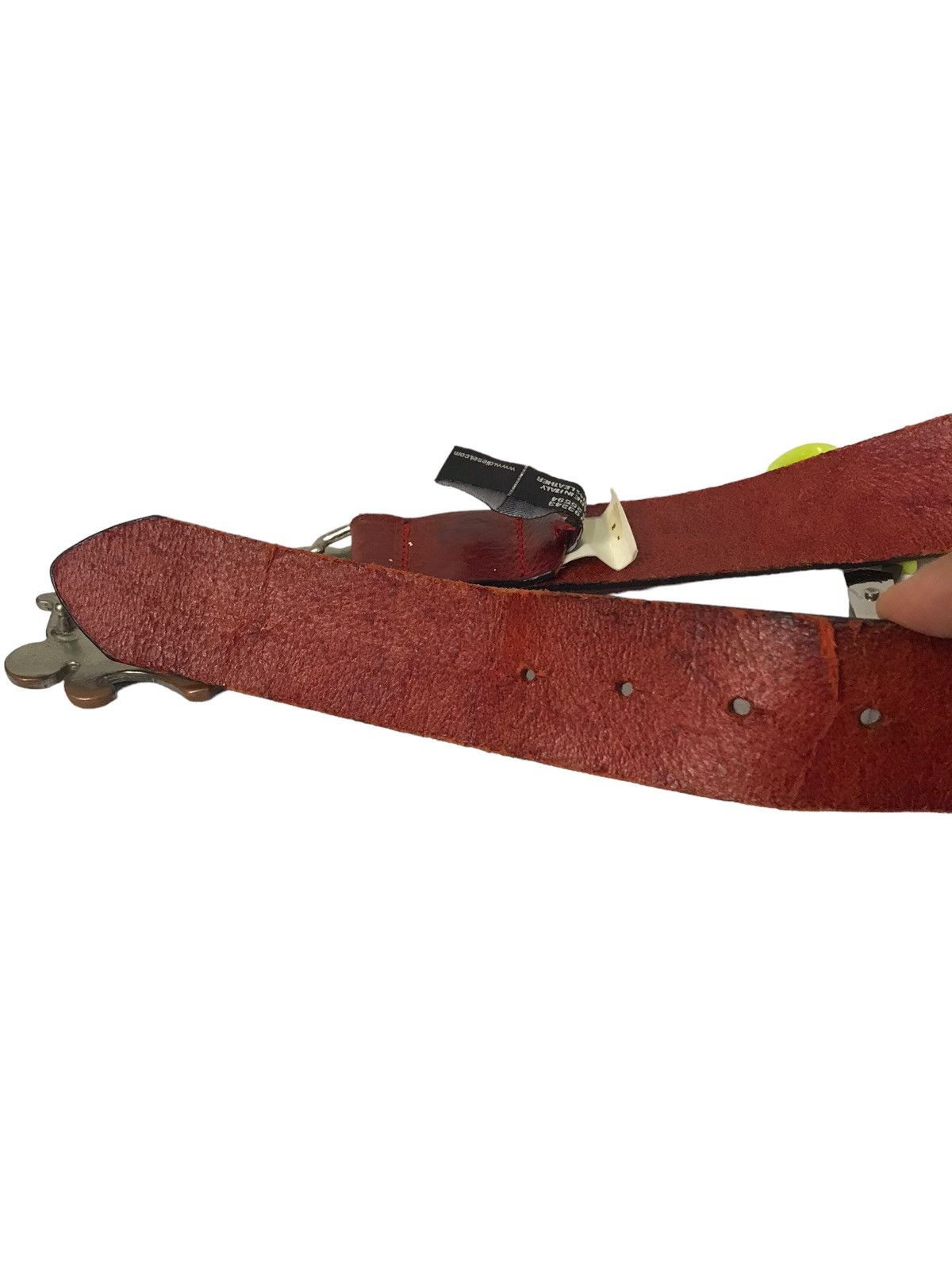 Diesel × Diesel Black Gold Rare Diesel 777 Big Logo Leather Belt Size ONE SIZE - 7 Thumbnail