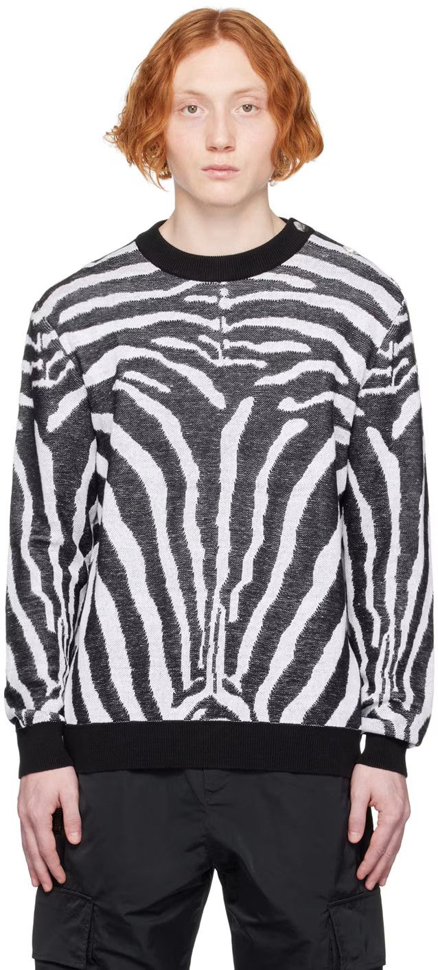 Balmain o1w1db10624 Sweater in Black Size US L / EU 52-54 / 3 - 3 Thumbnail
