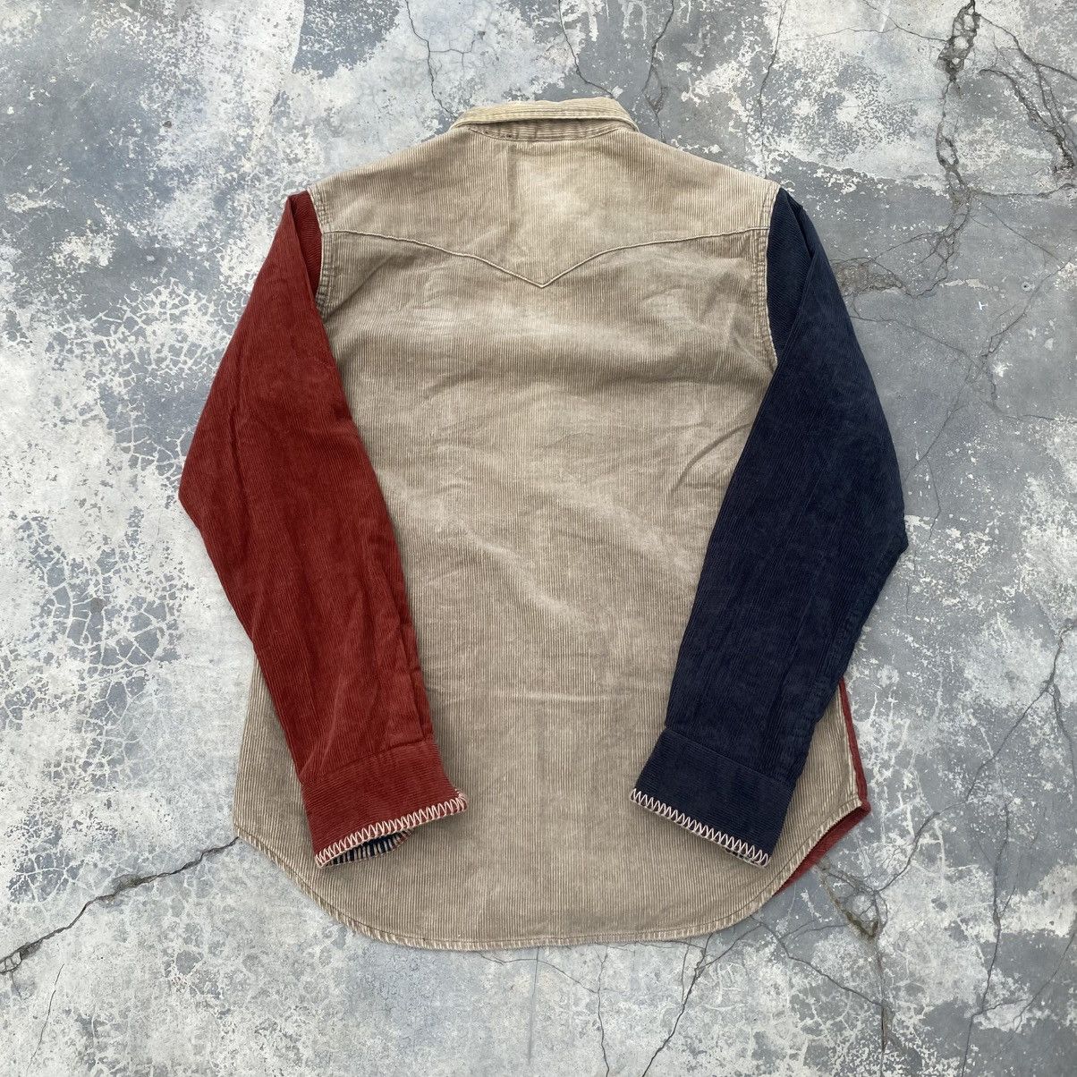 semanticdesign SEMANTIC DESIGN Western Stone Snap Button Corduroy Shirt Size US M / EU 48-50 / 2 - 8 Thumbnail