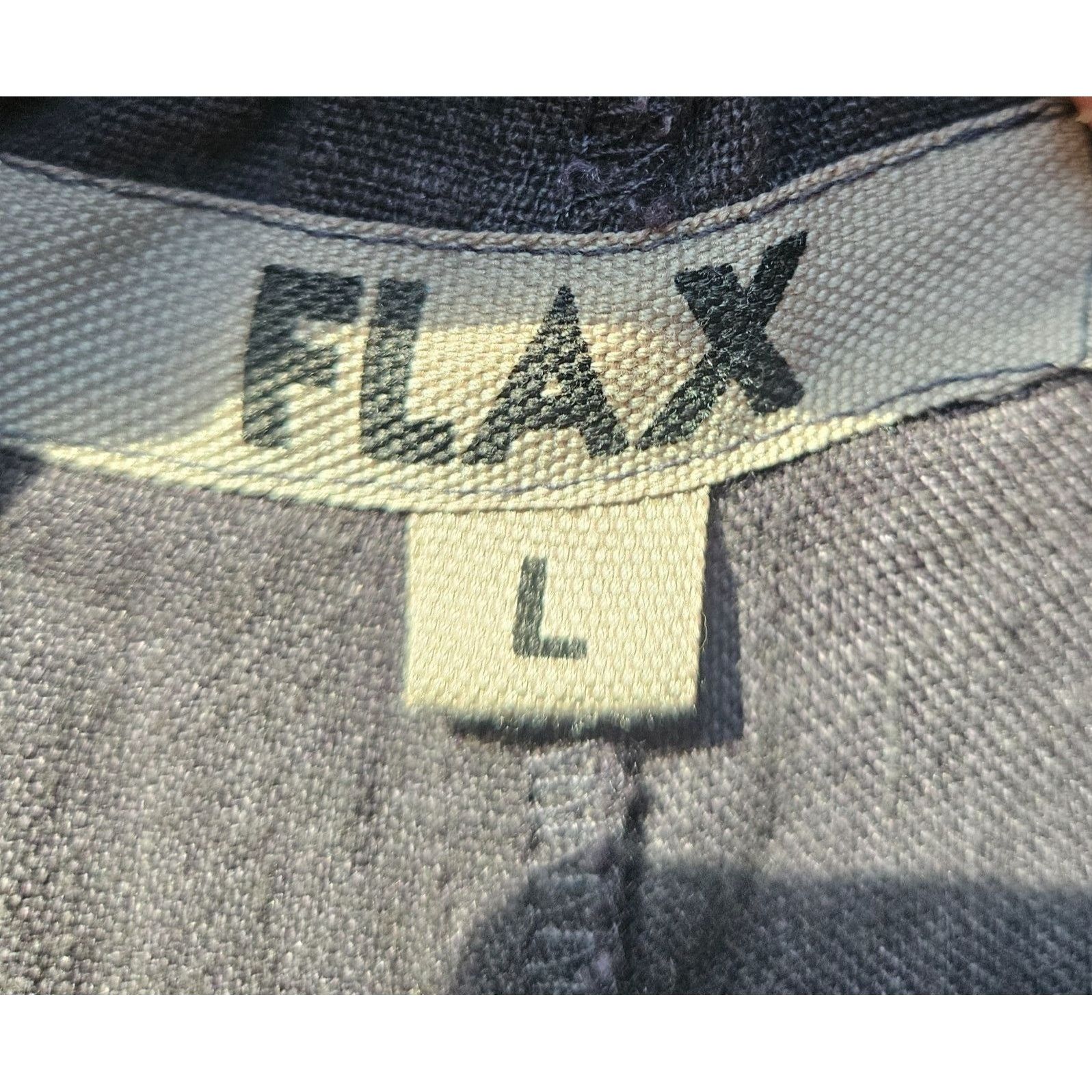 FLAX Flax Women’s Relaxed Linen Pants Gray L | Athflow, Quiet Lux Size 34" / US 12 / IT 48 - 3 Thumbnail