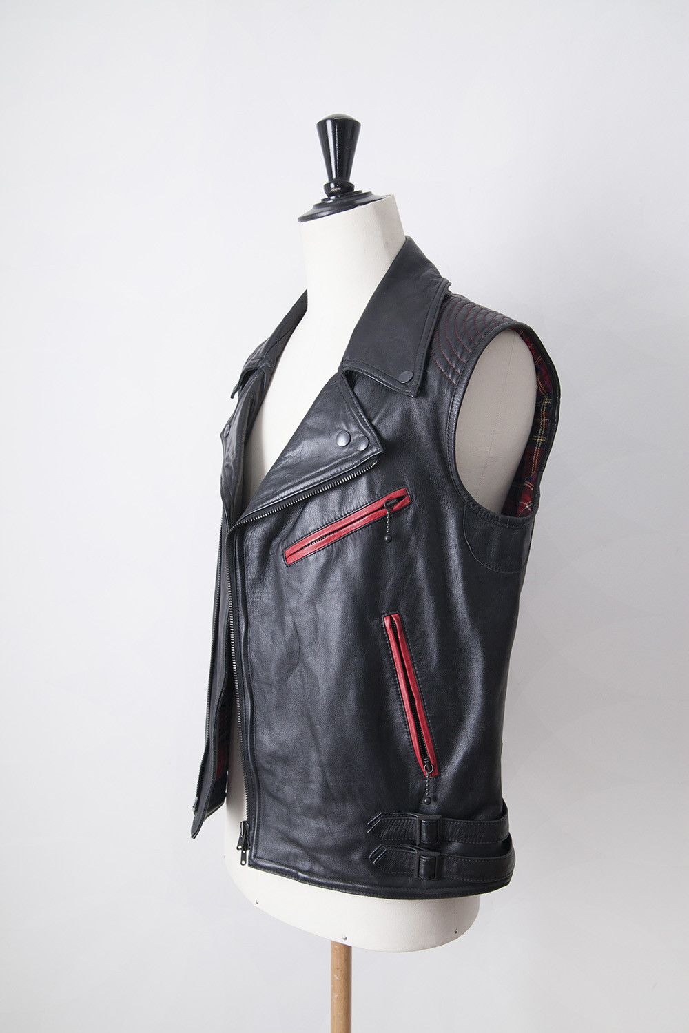 Number (N)ine SS05 sleeveless leather jacket Size US M / EU 48-50 / 2 - 3 Thumbnail