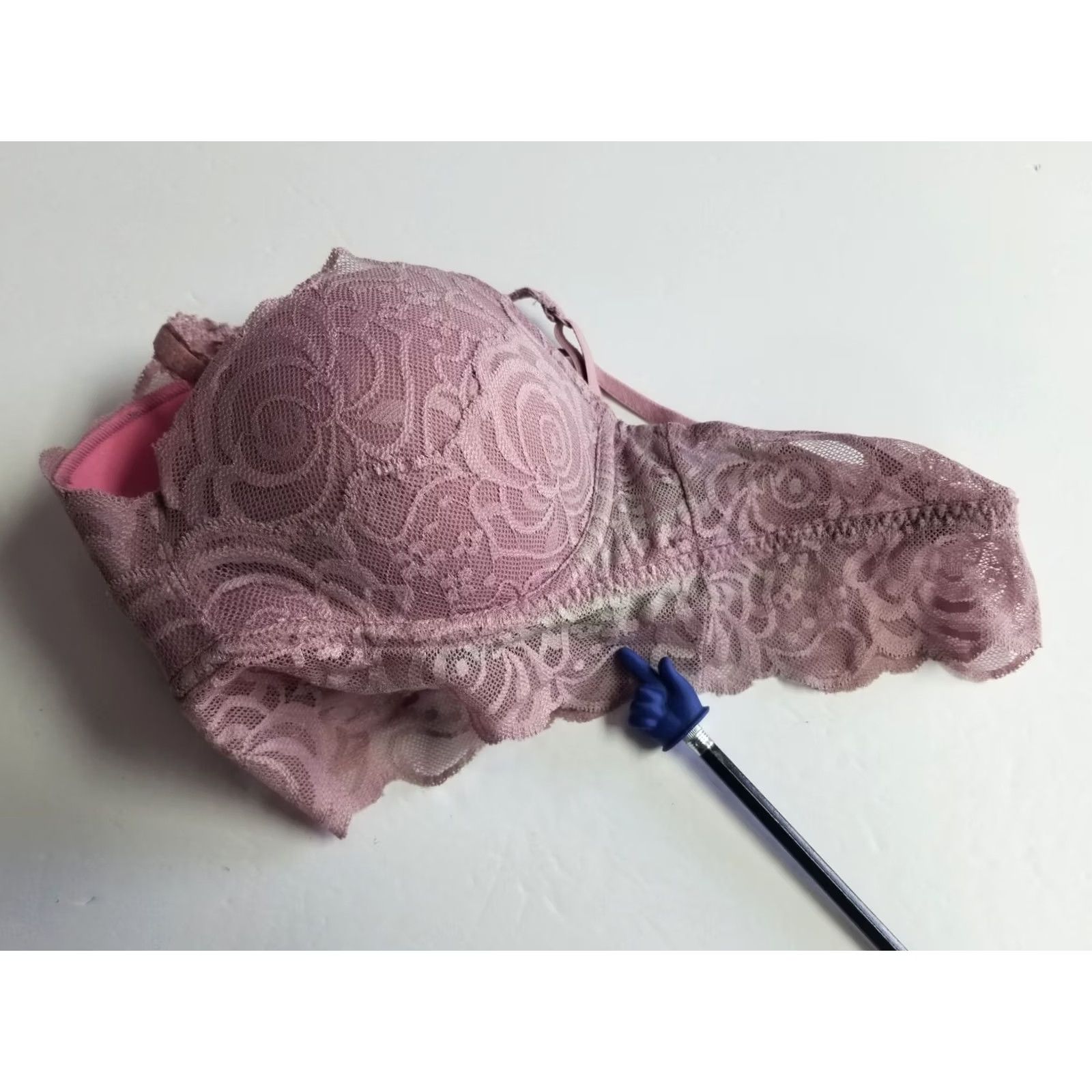 Victoria's Secret Victoria's Secret Pink Bralette Bra Underwired DD Cup S Purple Floral Boho Chic Adjustable Strap Back Closure Lightweight Vintage: No Girls Women Size ONE SIZE - 6 Thumbnail